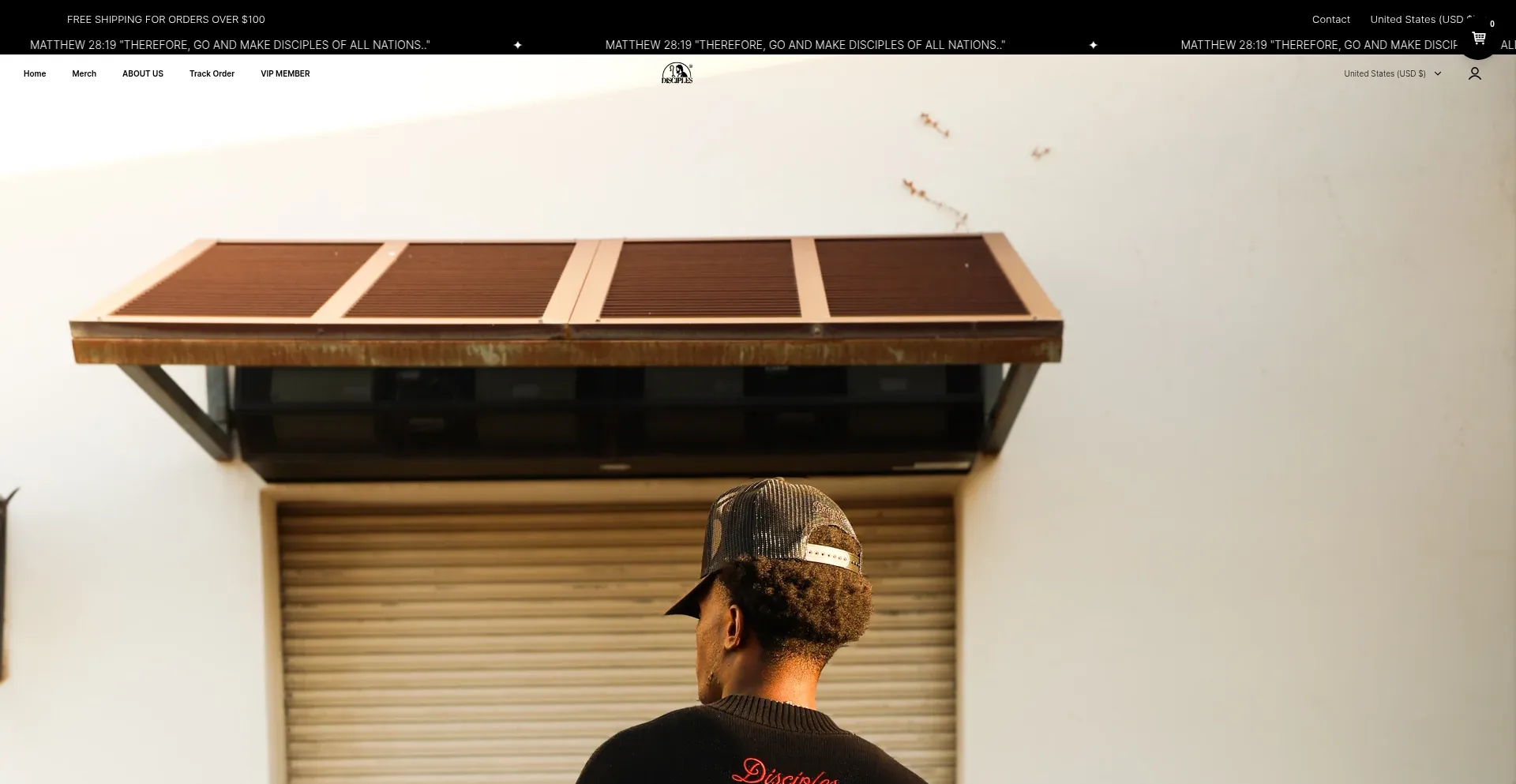 Website screenshot of Disciplles.com