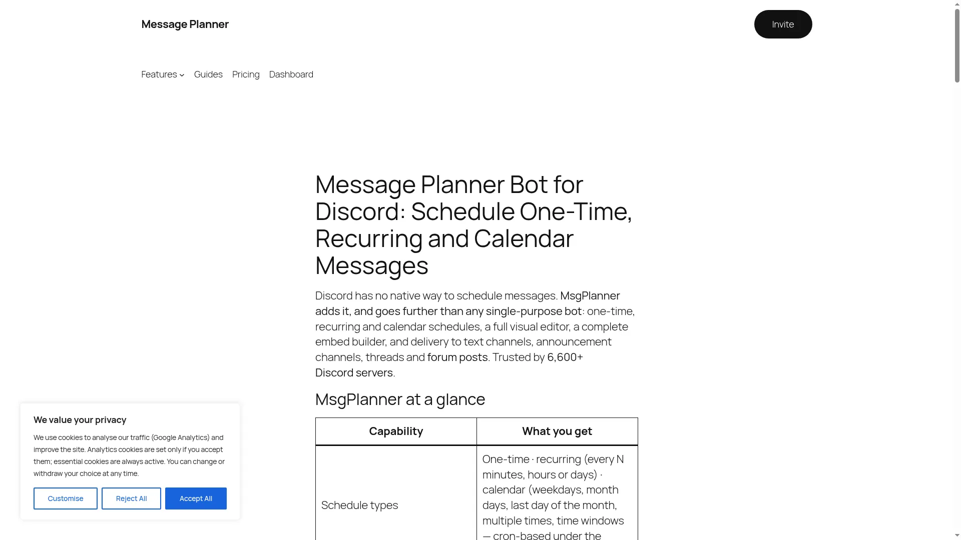 Discordmessageplannerbot.com