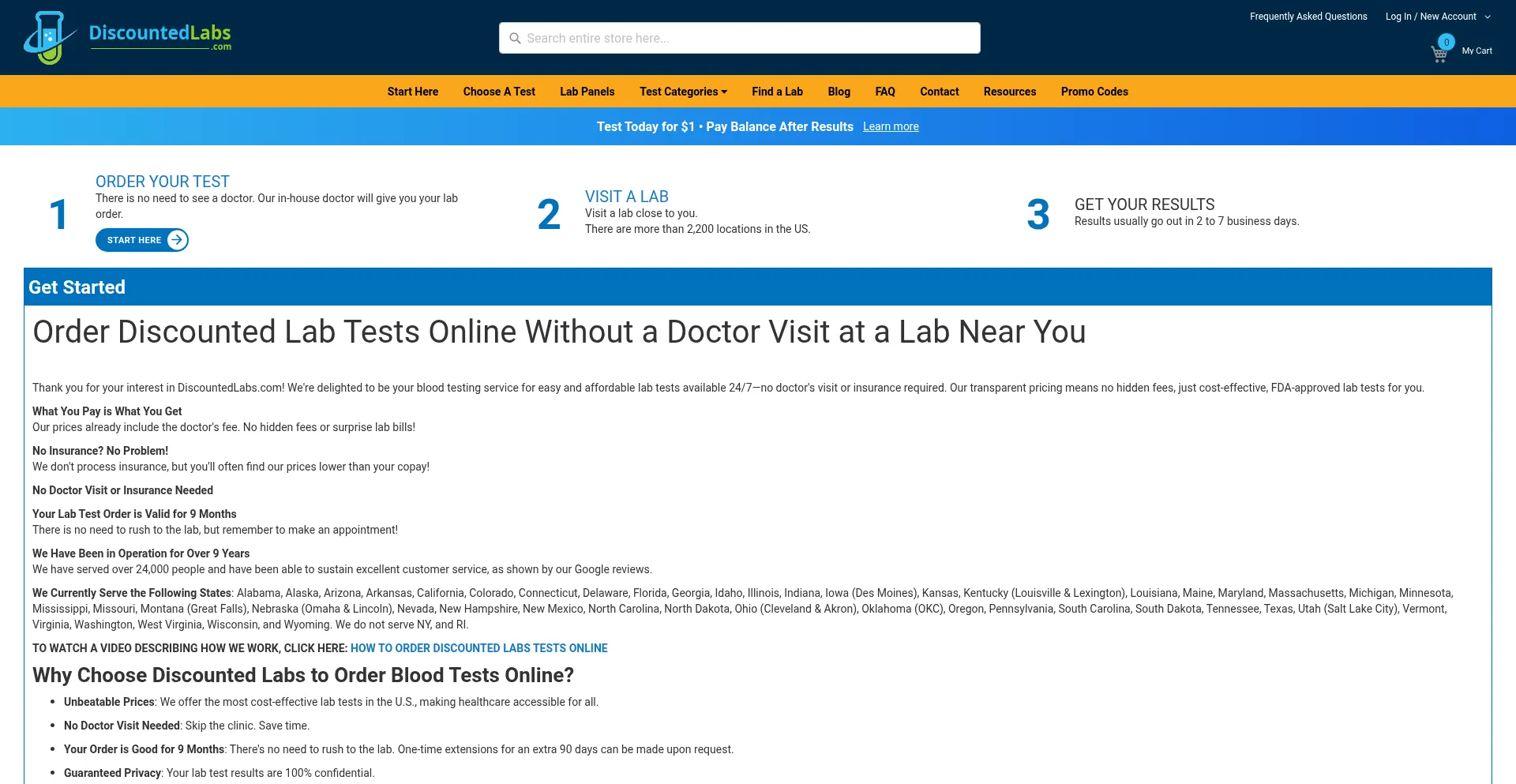 ¿És Seguro y Confiable Discountedlabs.com?