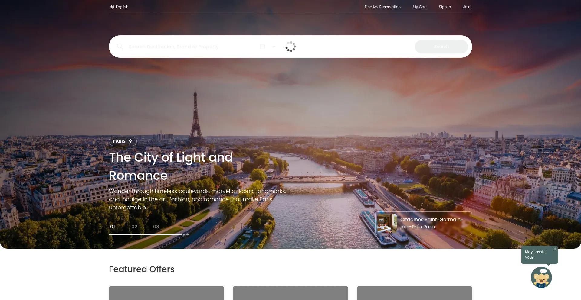 Website screenshot of Discoverasr.com