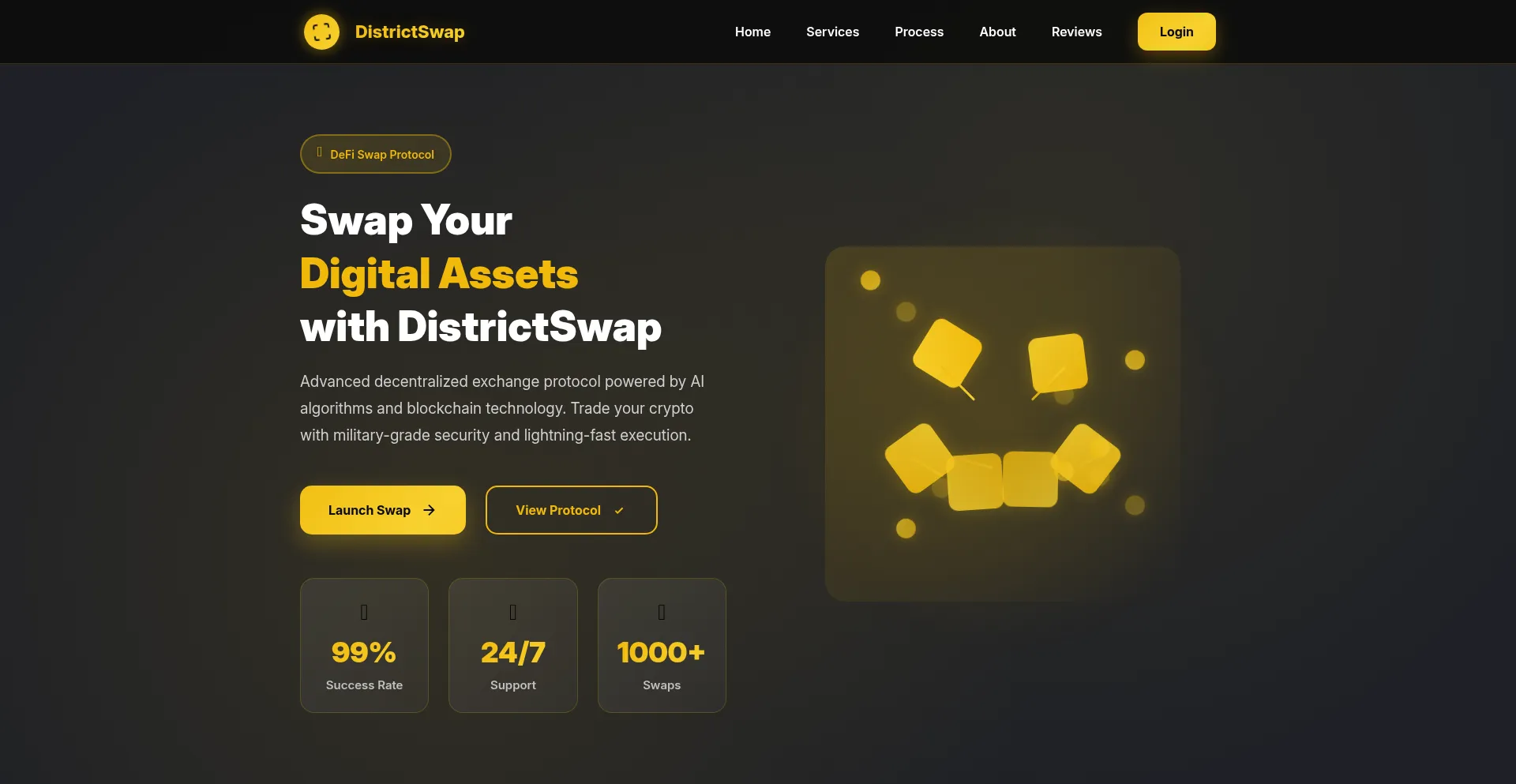 Website screenshot of Districtswap.com