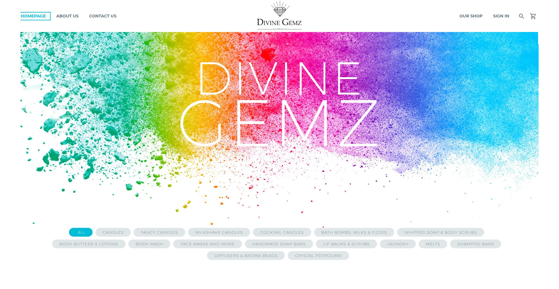 Divinegemz.com.au Screenshot