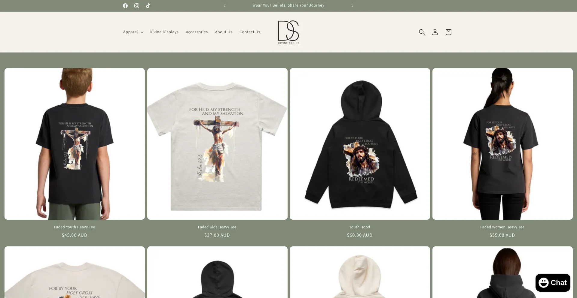 Website screenshot of Divinescript.com