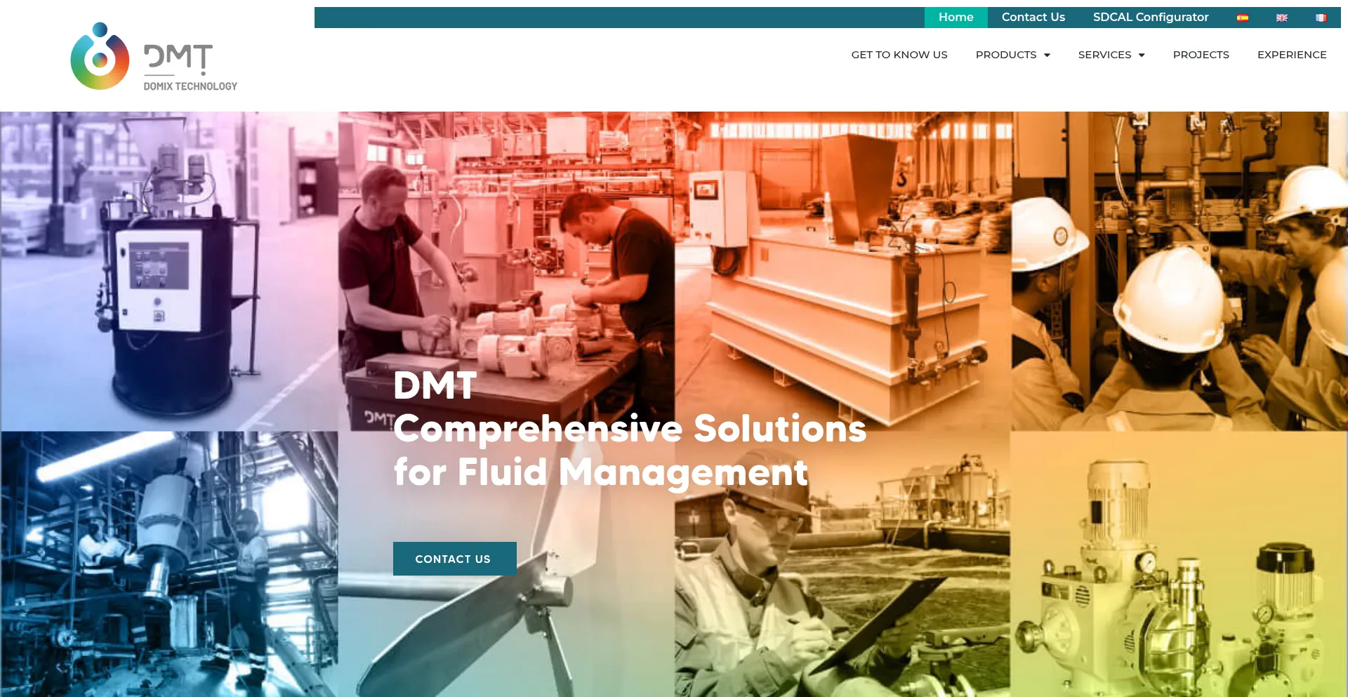 Website screenshot of Dmt-systems.com