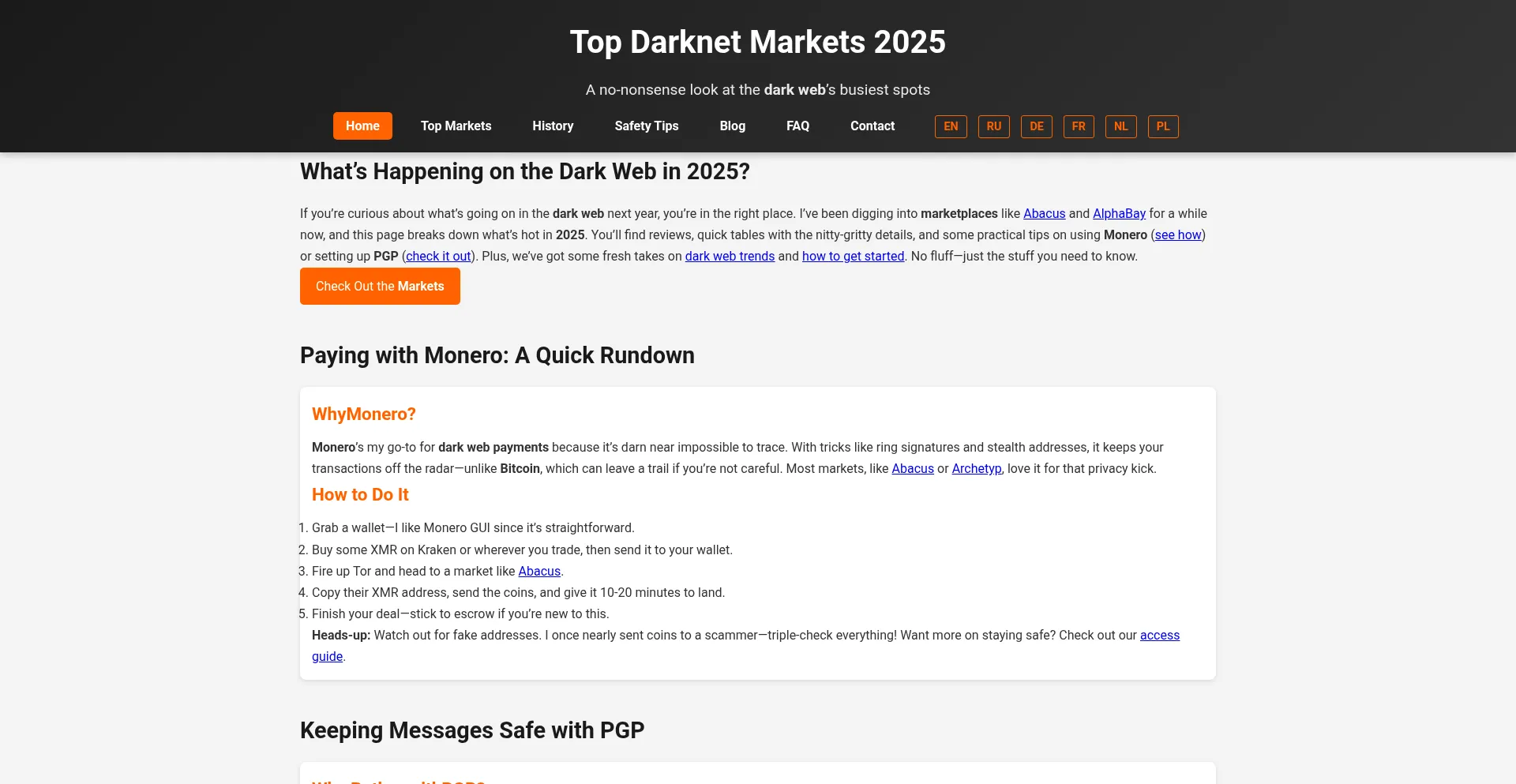 Website screenshot of Dmtor.com