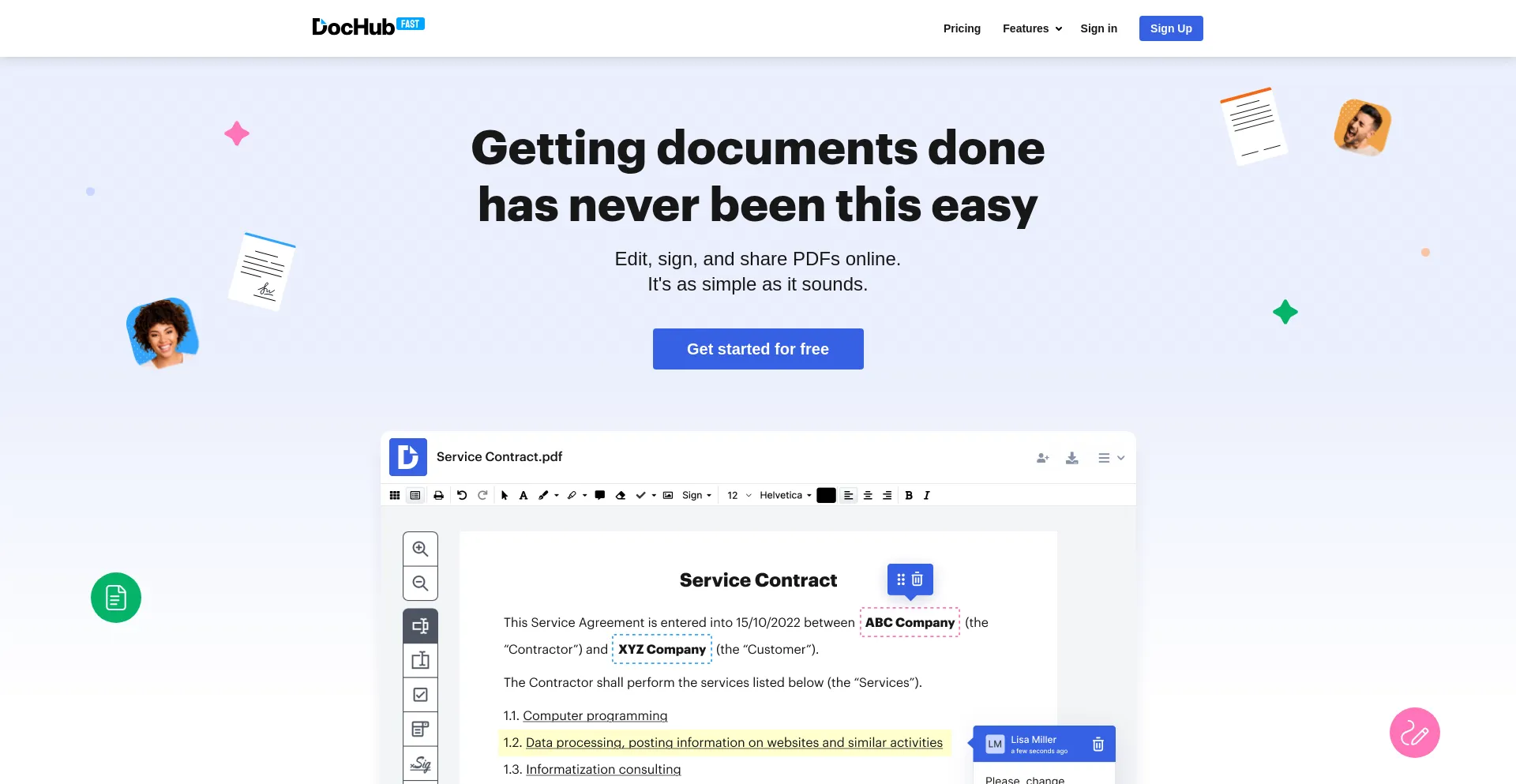 ¿És Seguro y Confiable Dochub-fast.com?