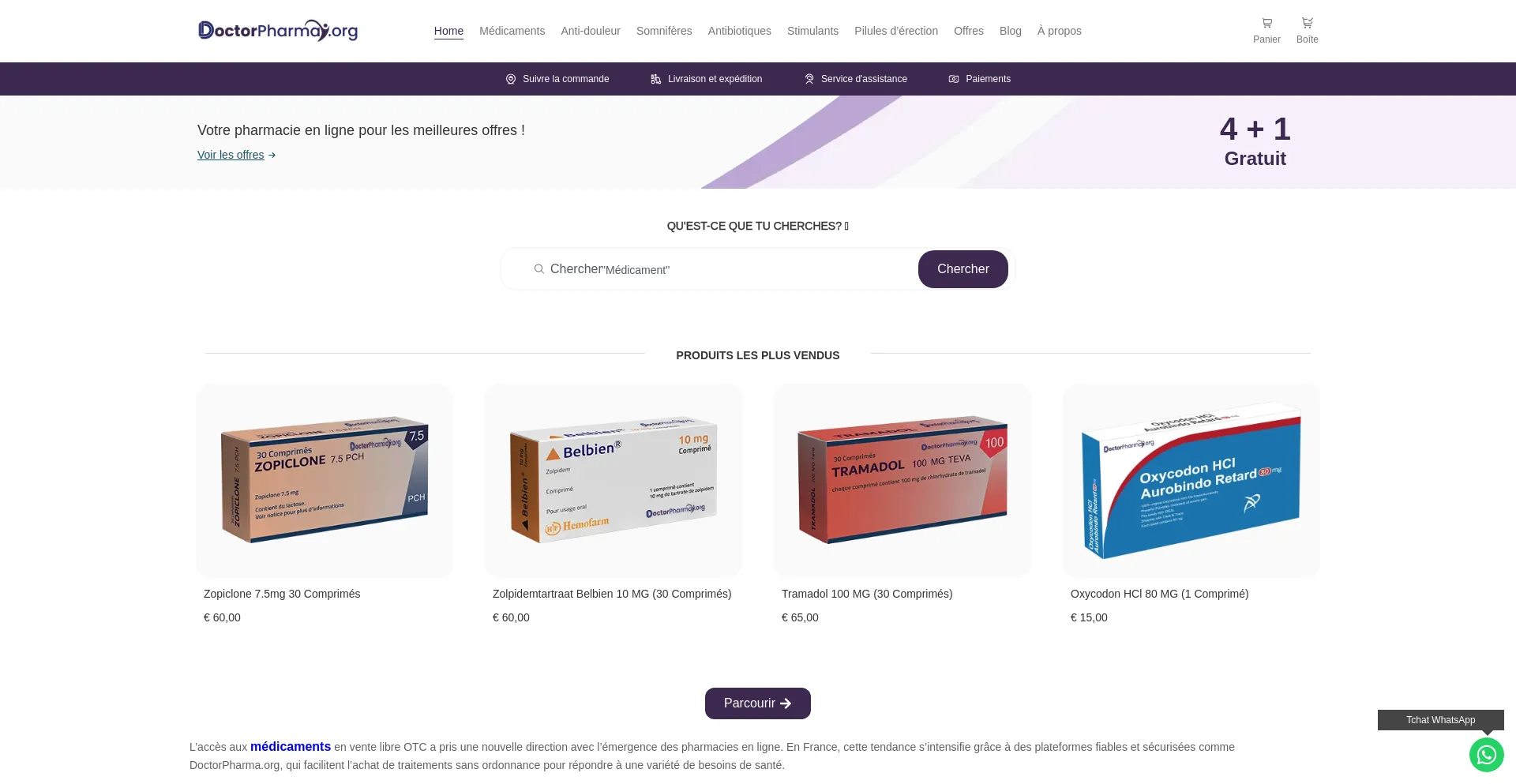 Website screenshot of Doctorpharma.org