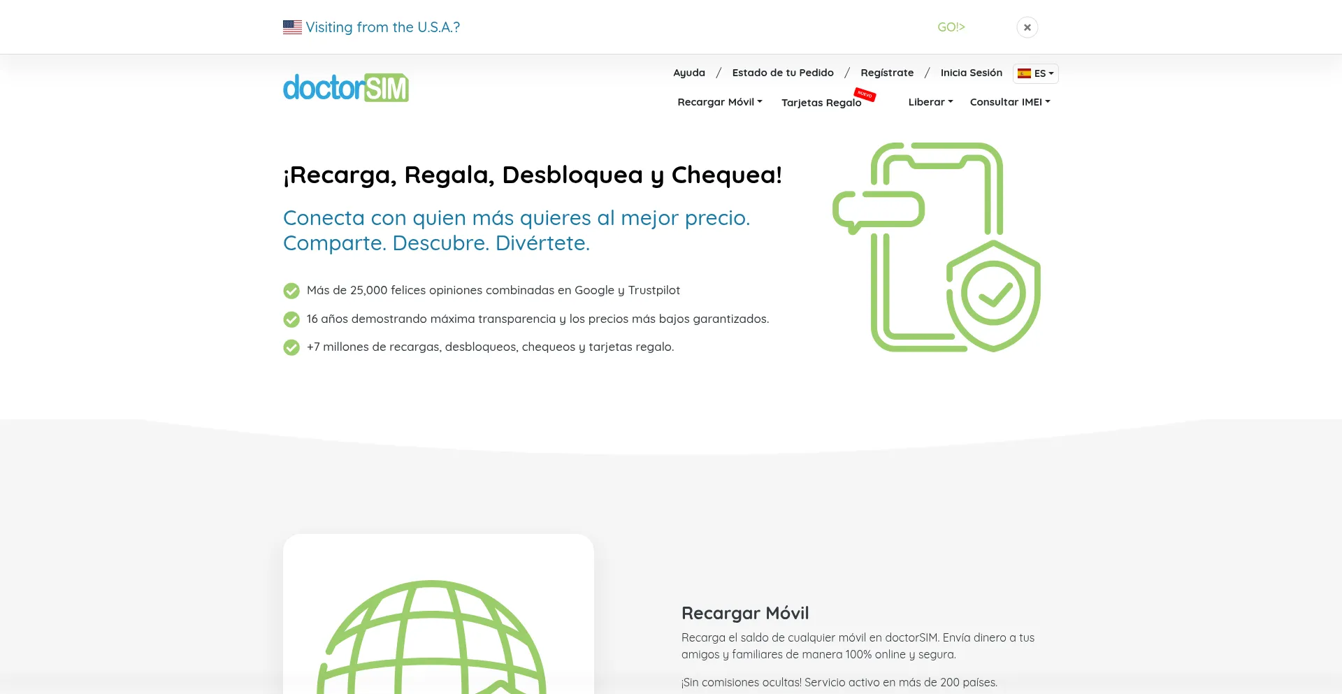 Website screenshot of Doctorsim.com
