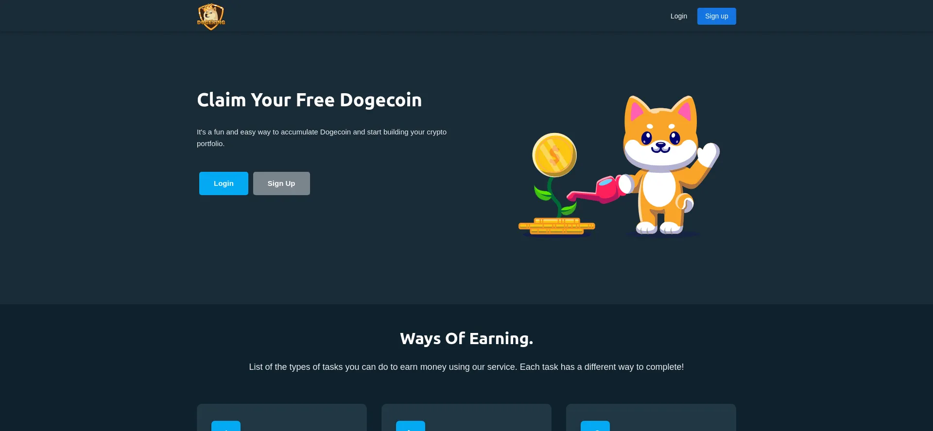 Dogeking.io Screenshot