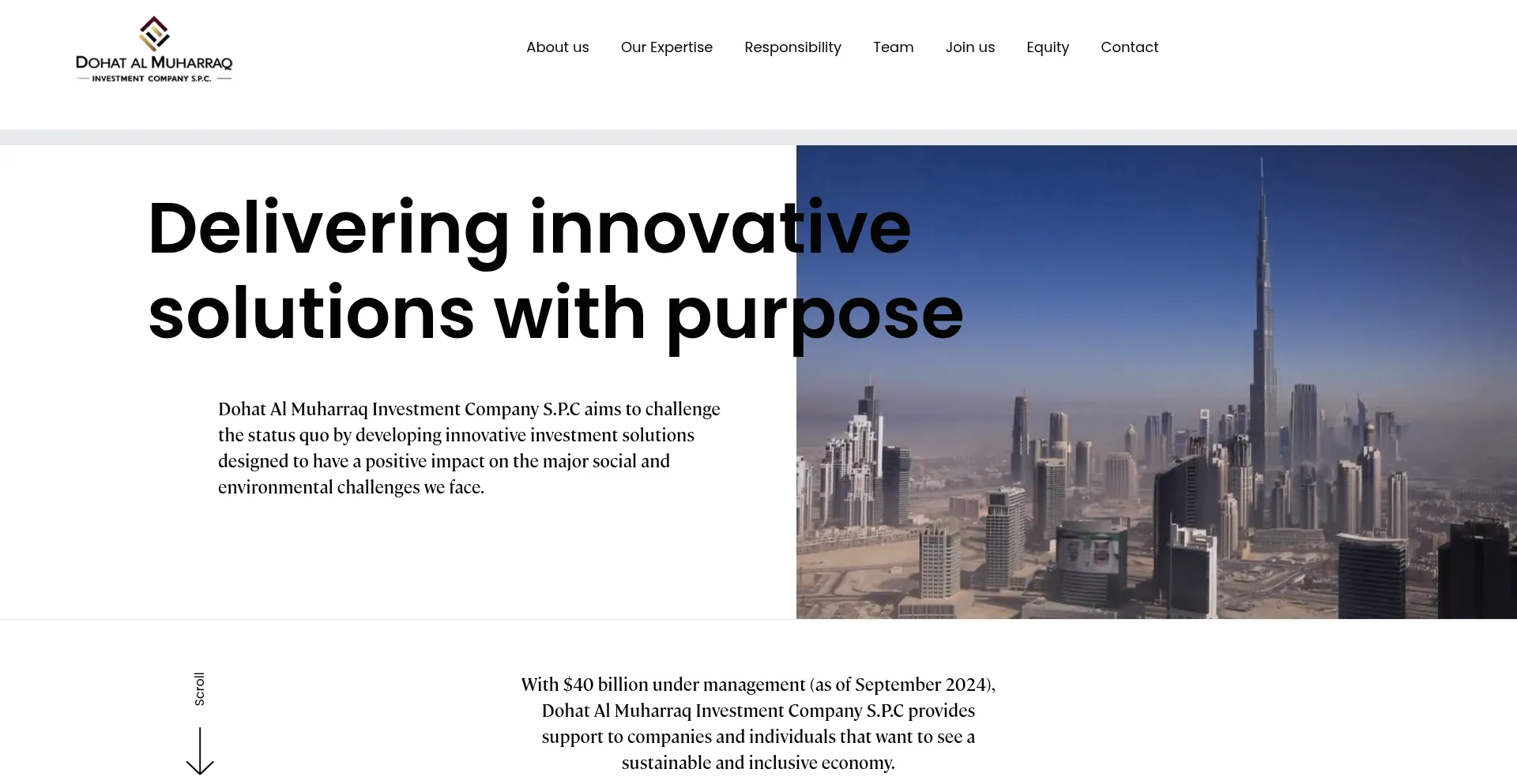Dohatalmuharraqinvestment.com Screenshot