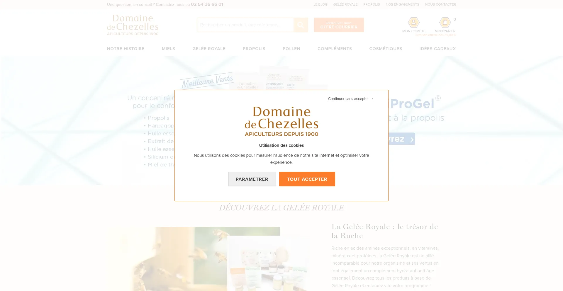 Domaine-chezelles.com Screenshot