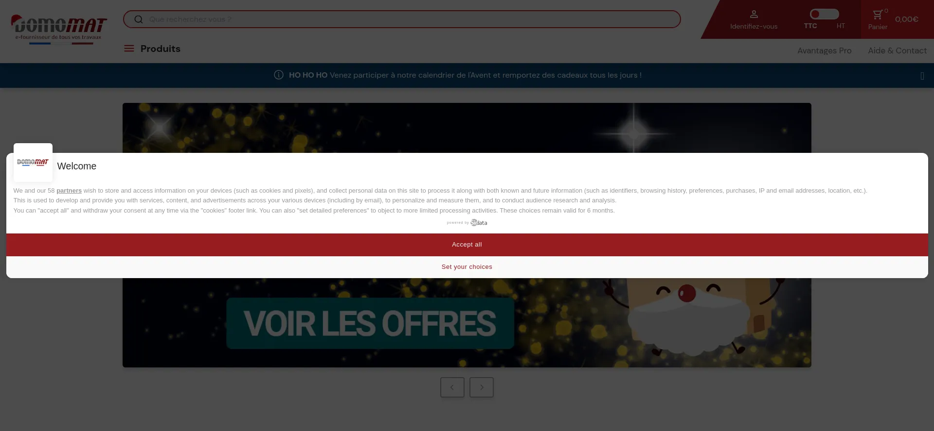 Website screenshot of Domomat.com