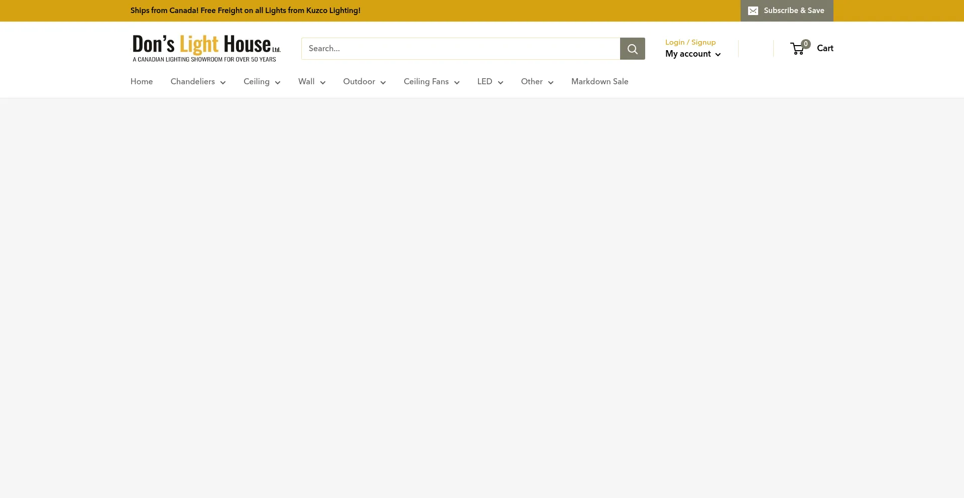 Website screenshot of Donslighthouse.ca
