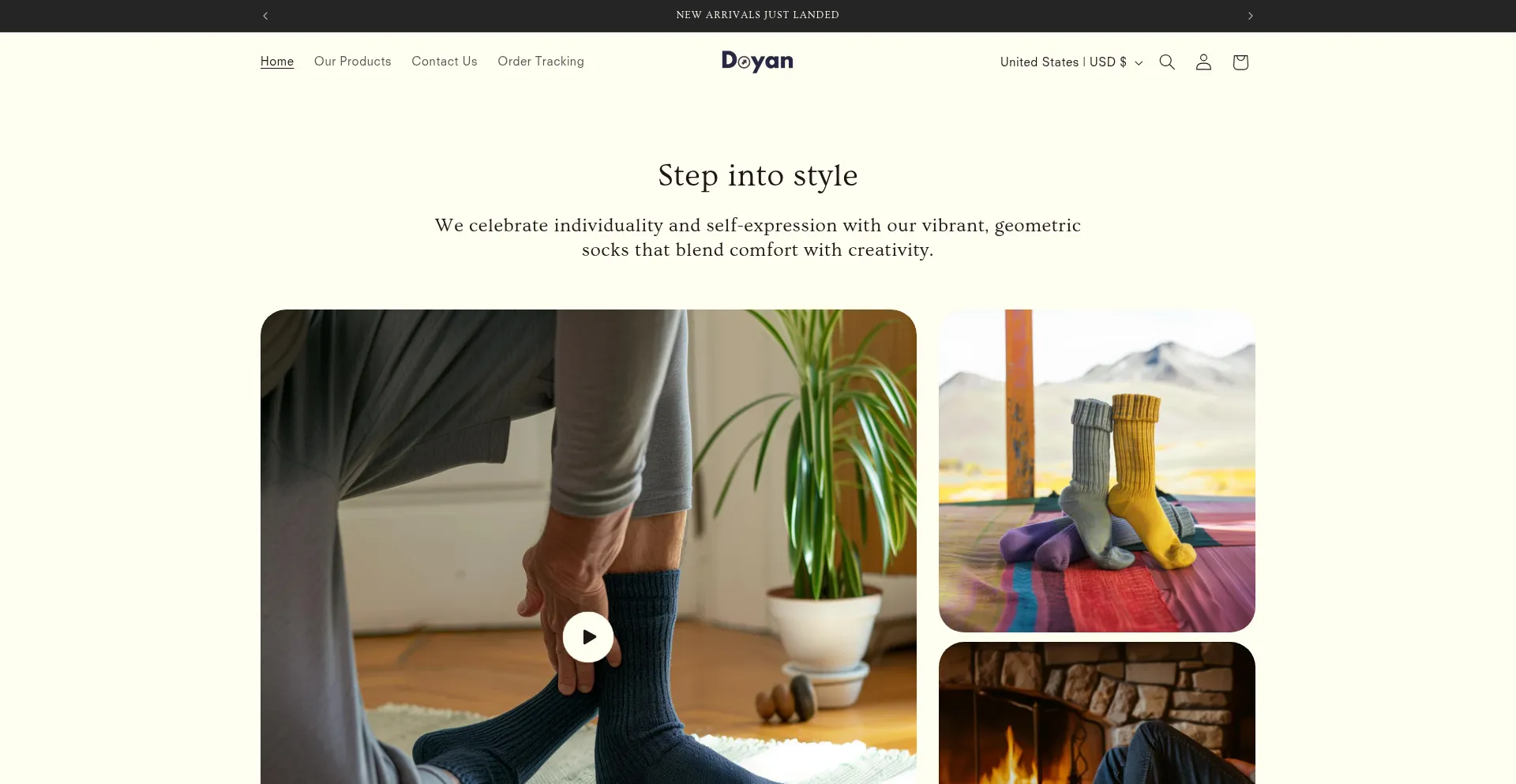 Website screenshot of Doyan.store