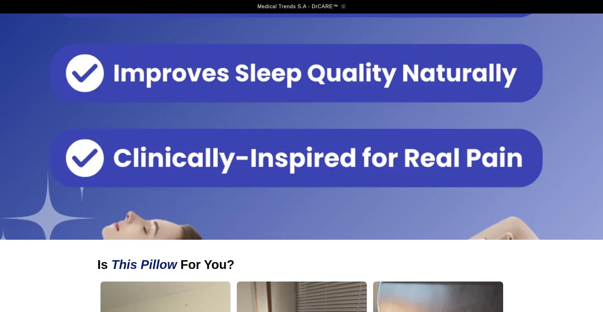 Website screenshot of Drcare.co.za