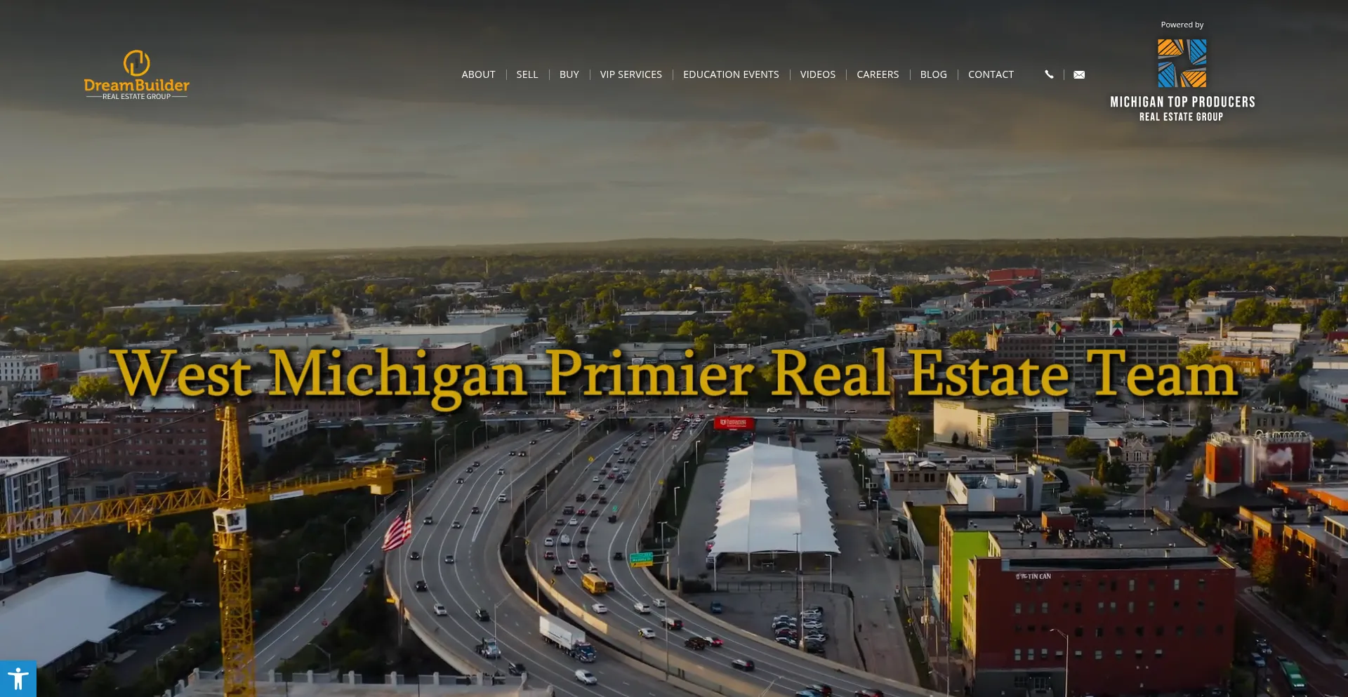 Website screenshot of Dreambuilderhomesales.com