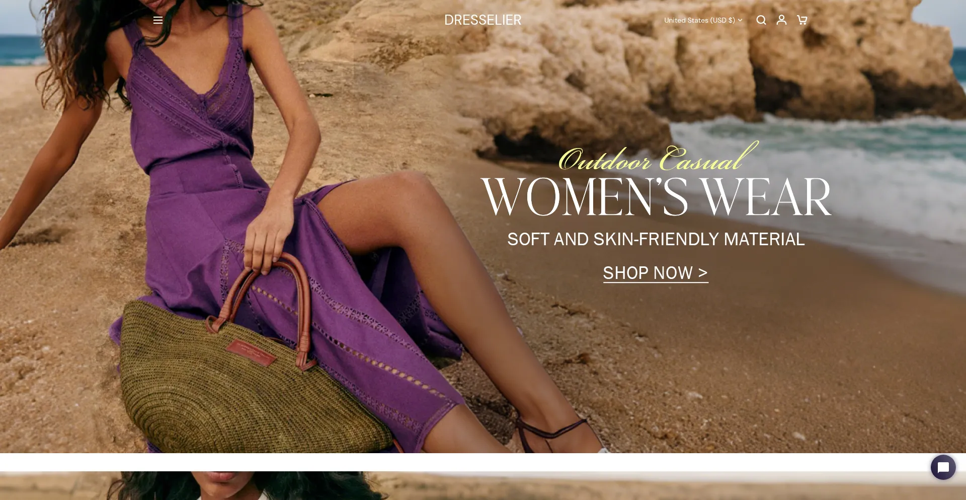 Website screenshot of Dresselier.com