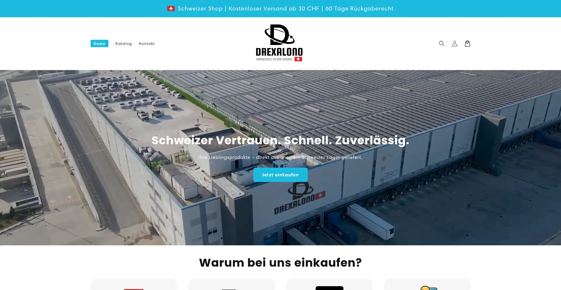 Website screenshot of Drexalono.com