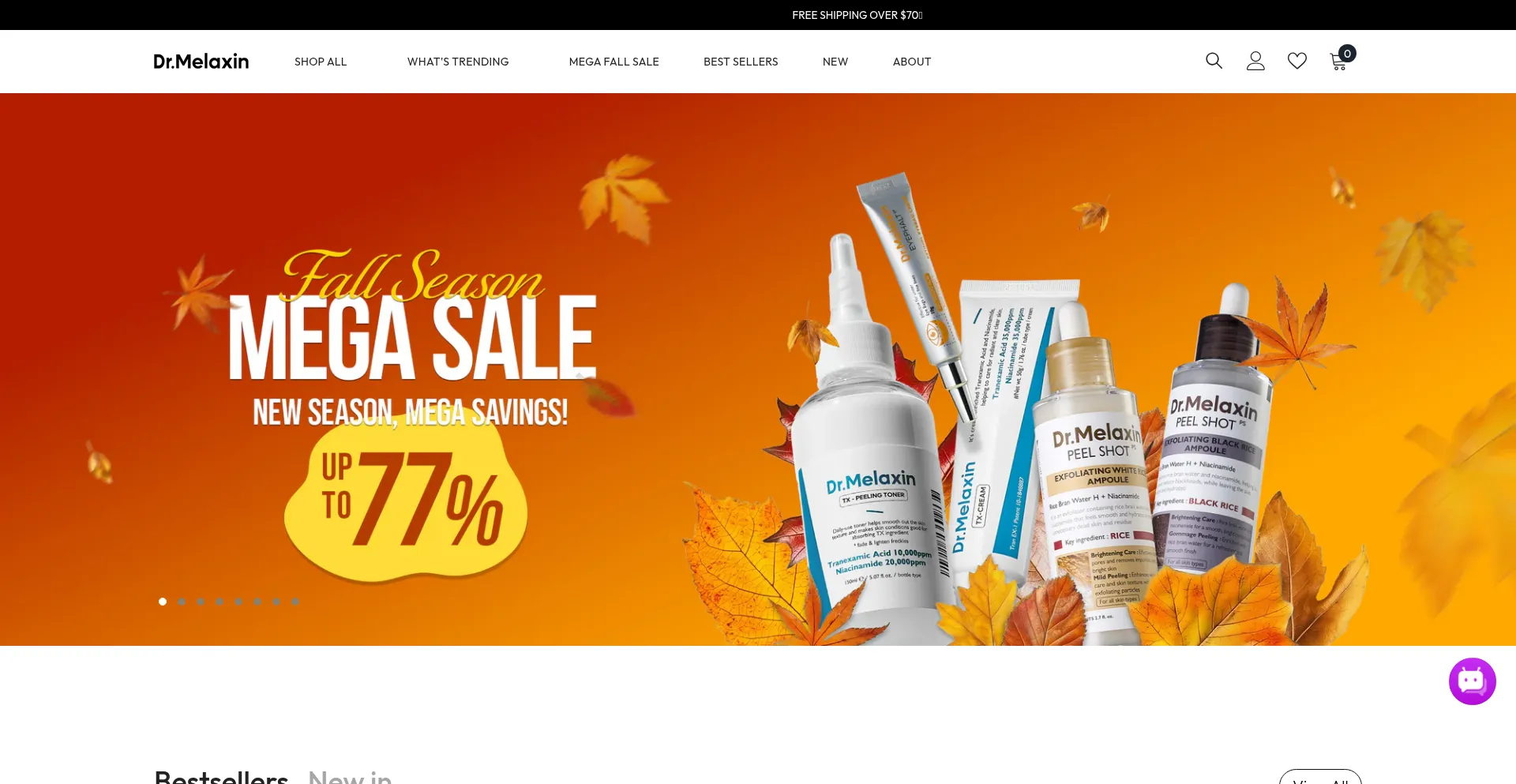 Website screenshot of Drmelaxin.us