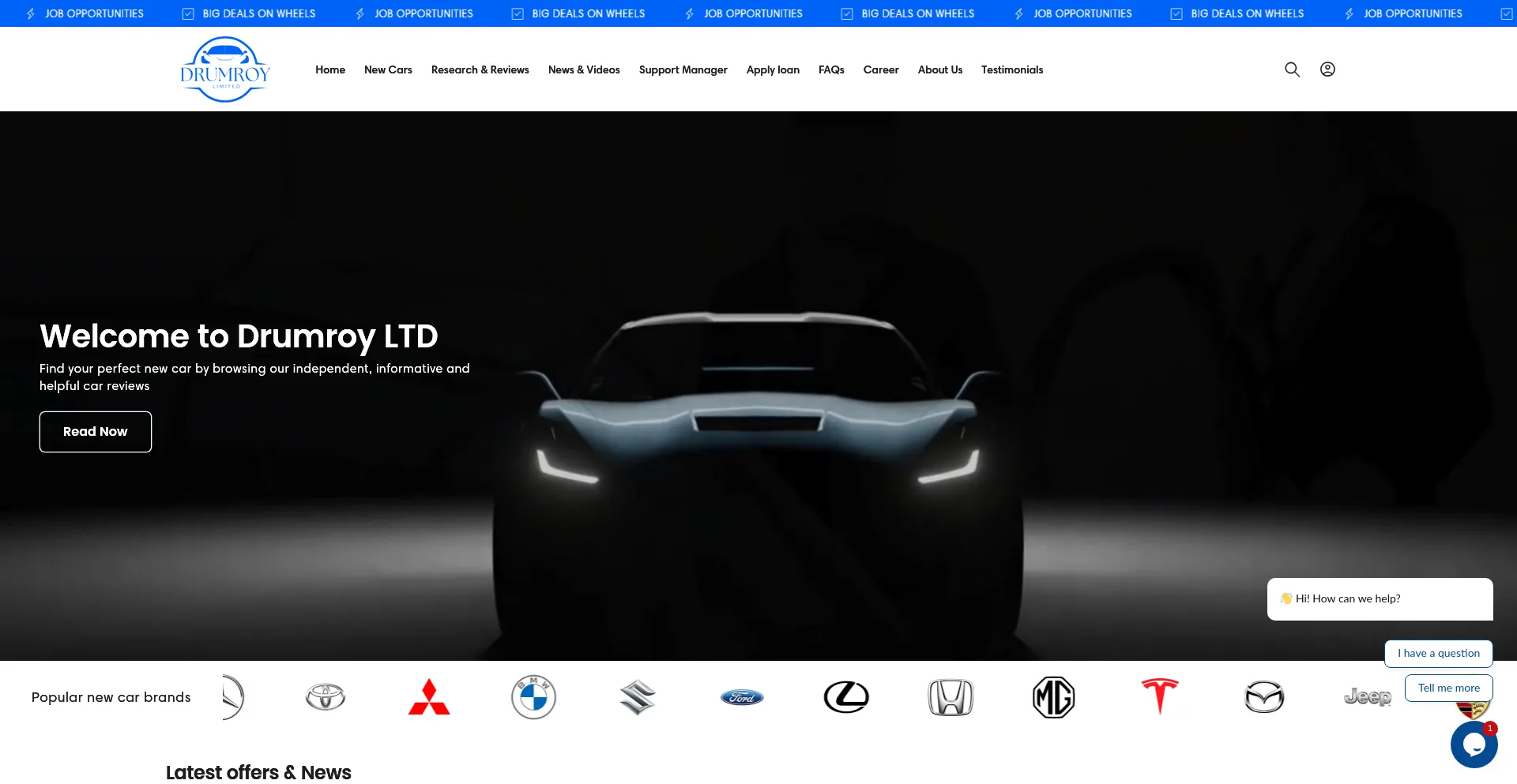 Website screenshot of Drumroyltd.com