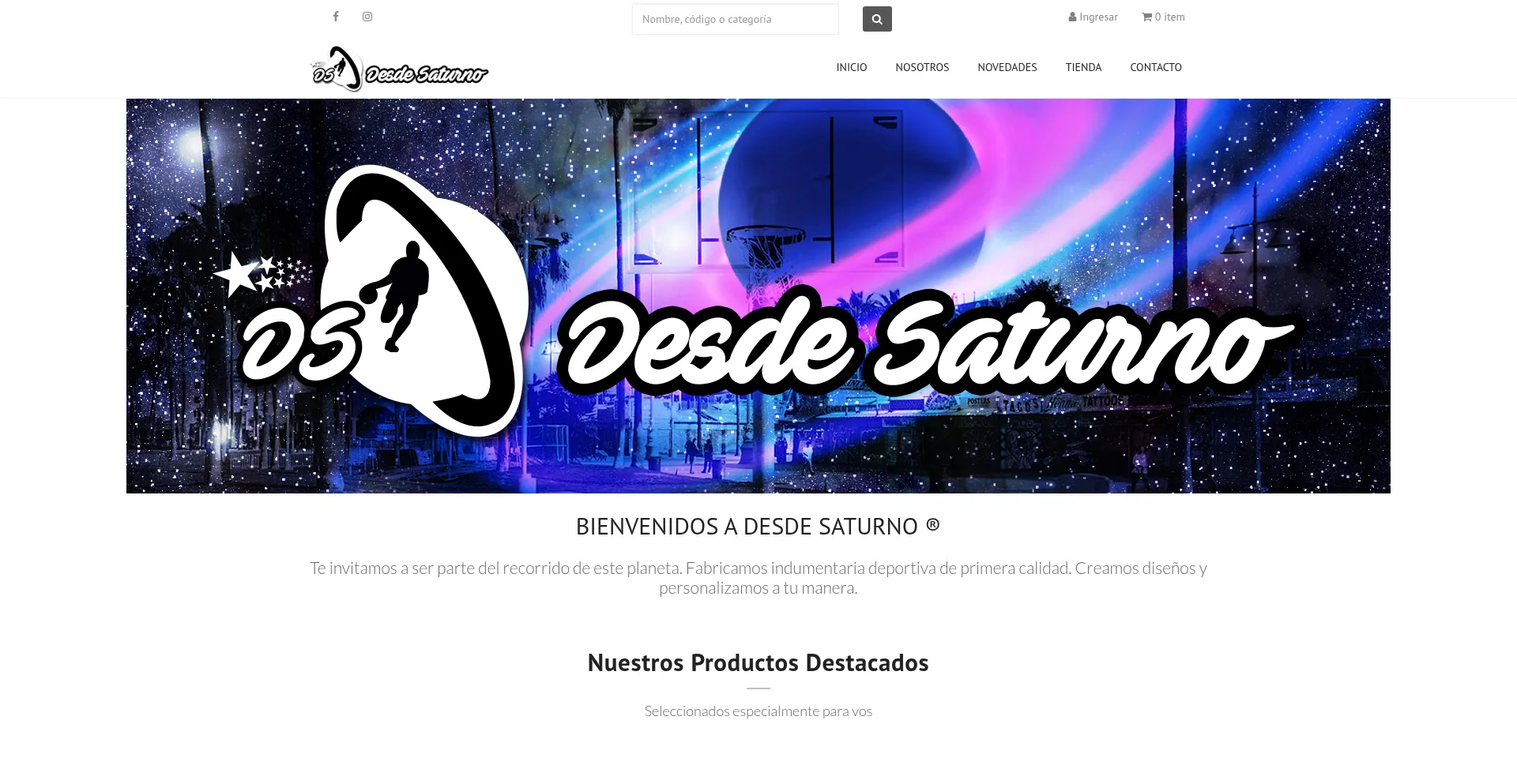Website screenshot of Dstienda.com.ar