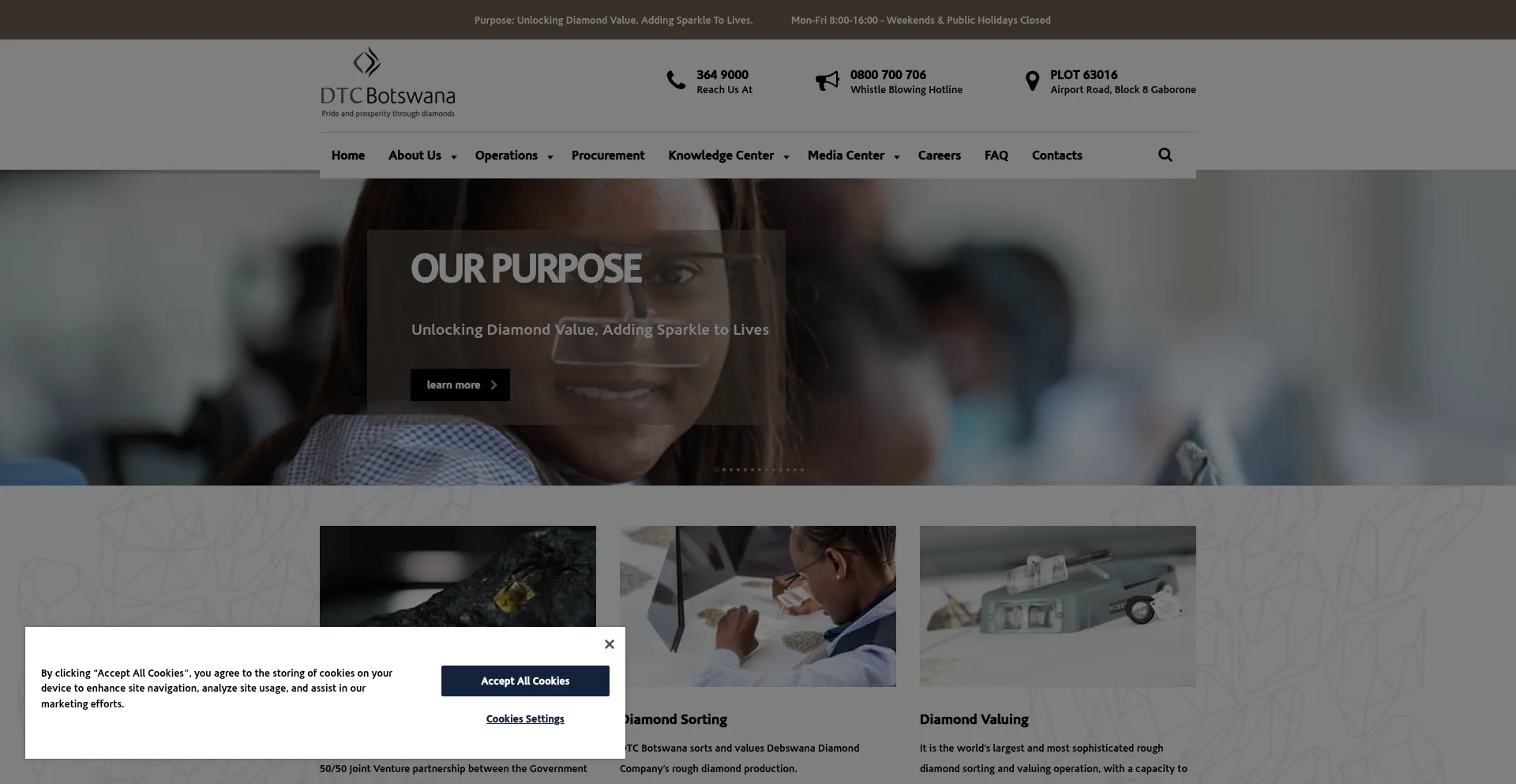 ¿És Seguro y Confiable Dtcbotswana.com?
