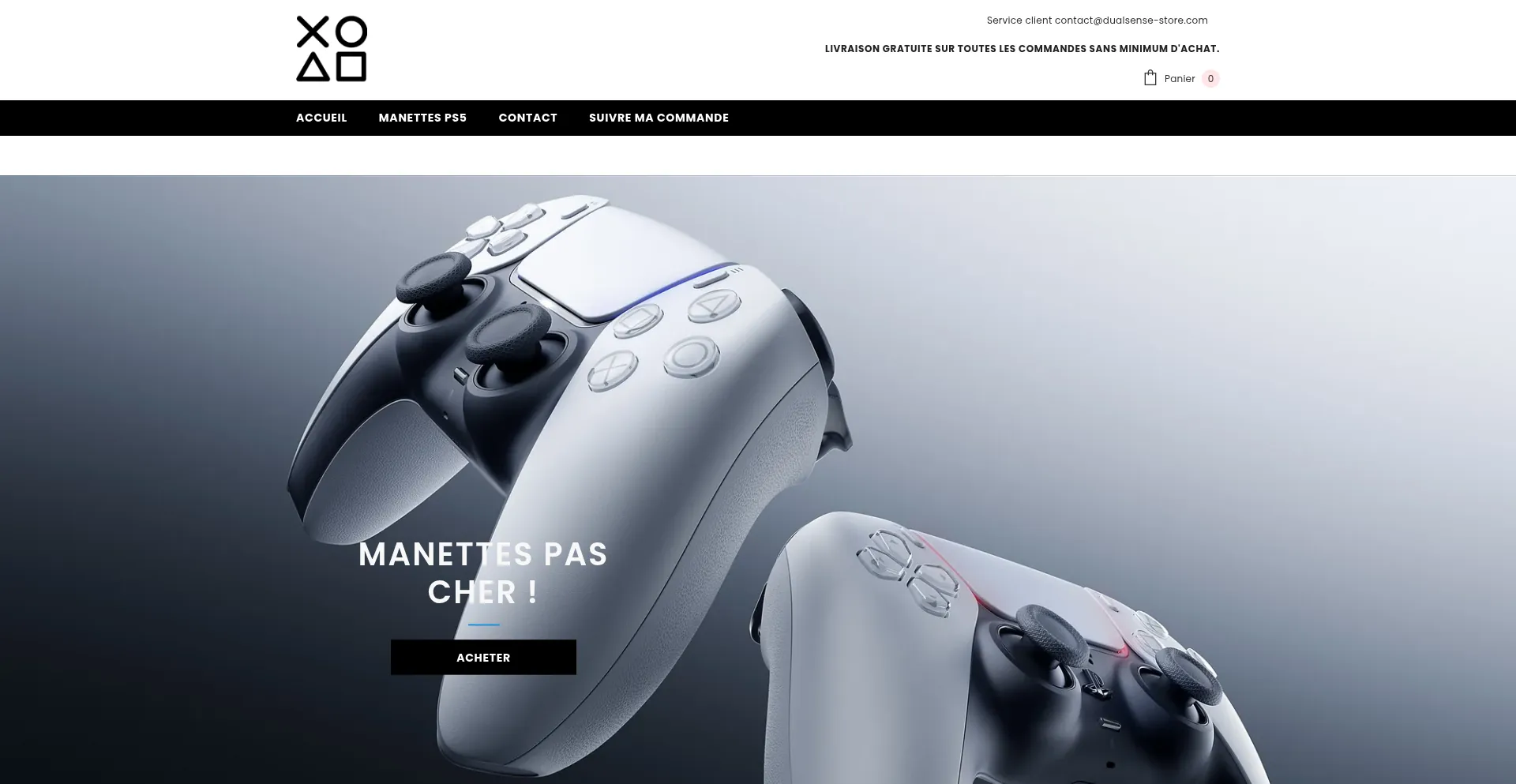 Website screenshot of Dualsense-store.com