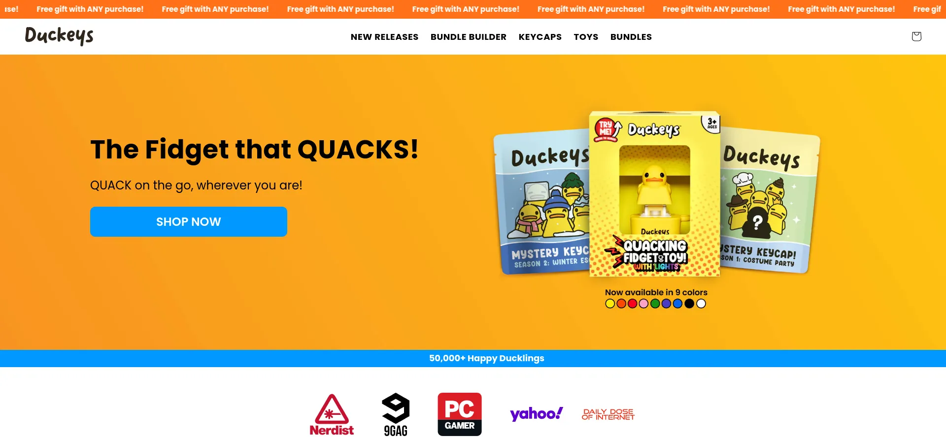 Duckeys.com Screenshot