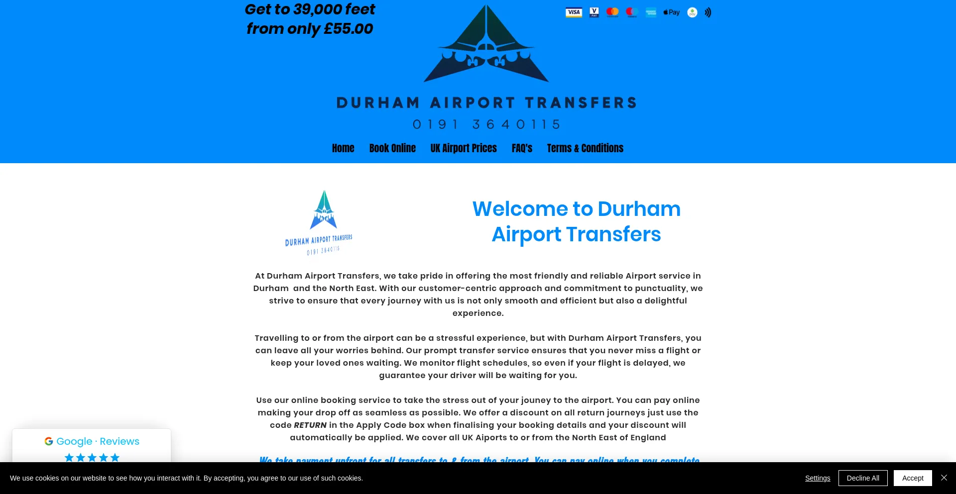 Durhamairporttransfers.co.uk