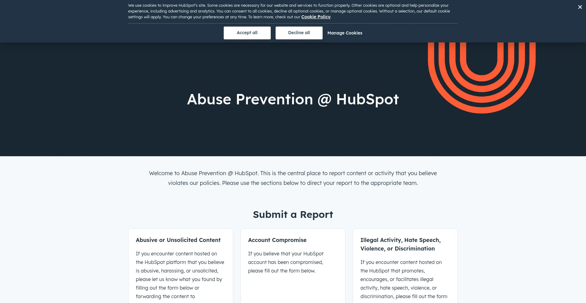 Website screenshot of Dxddls04.na2.hs-sales-engage.com
