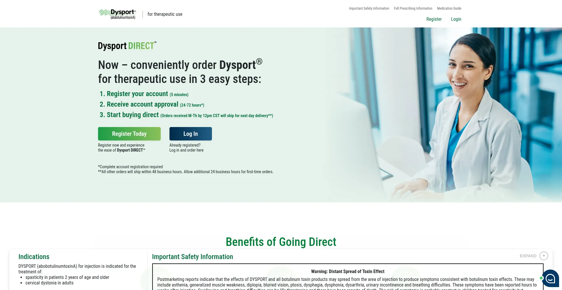 ¿És Seguro y Confiable Dysportdirect.com?