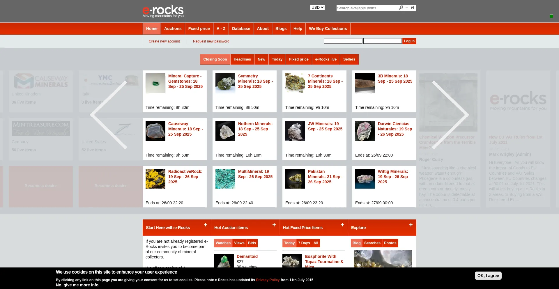 E-rocks.com Screenshot