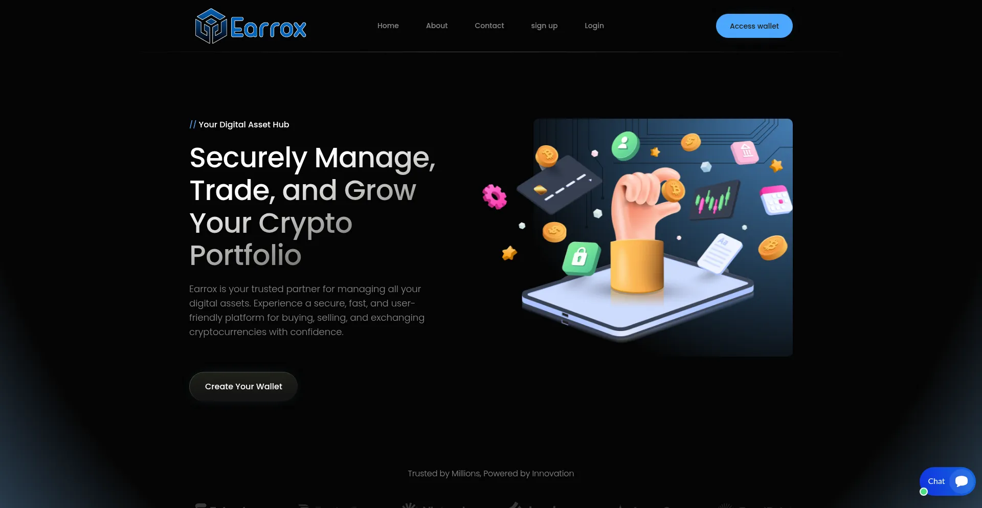Website screenshot of Earrox.com