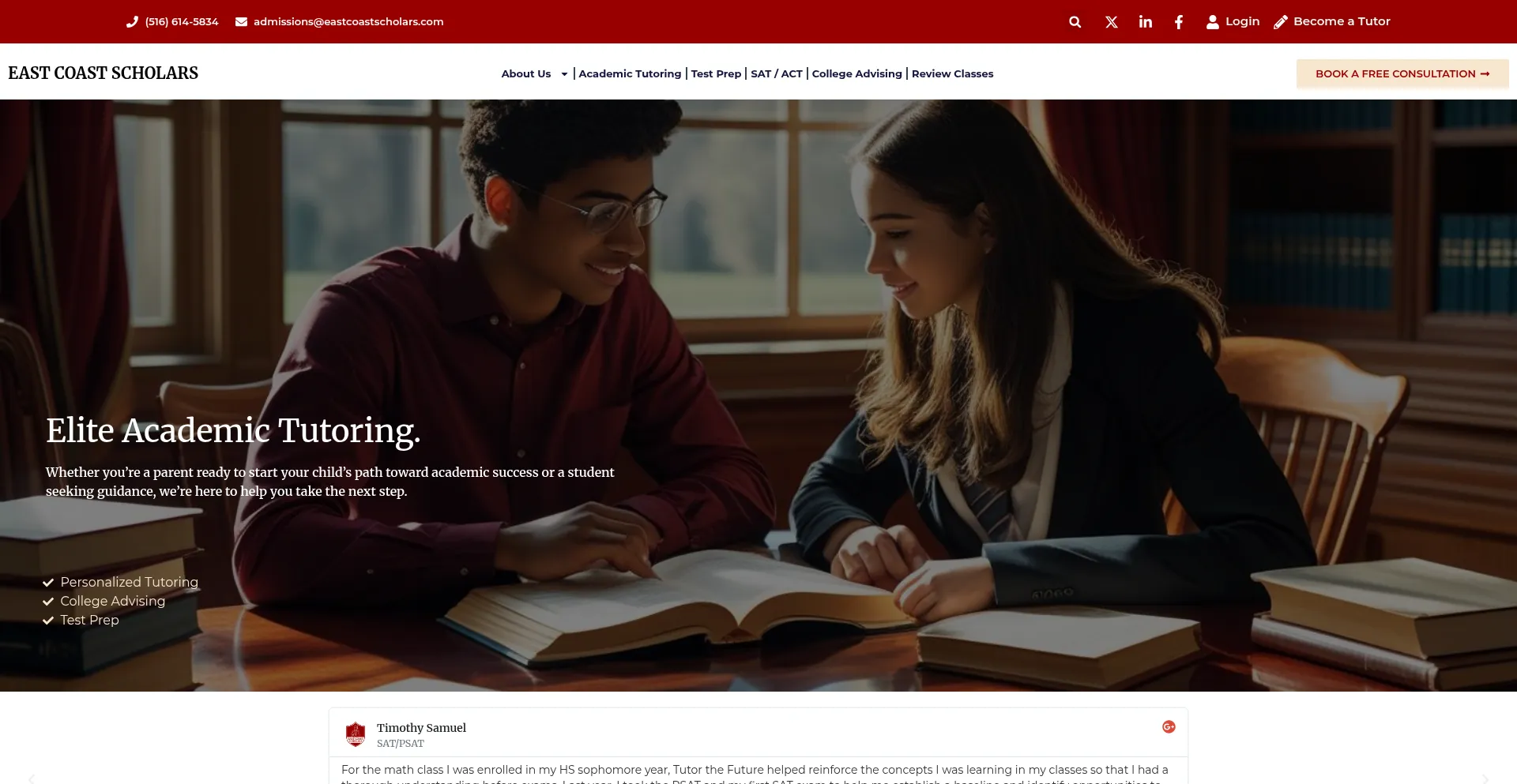 ¿És Seguro y Confiable Eastcoastscholars.com?