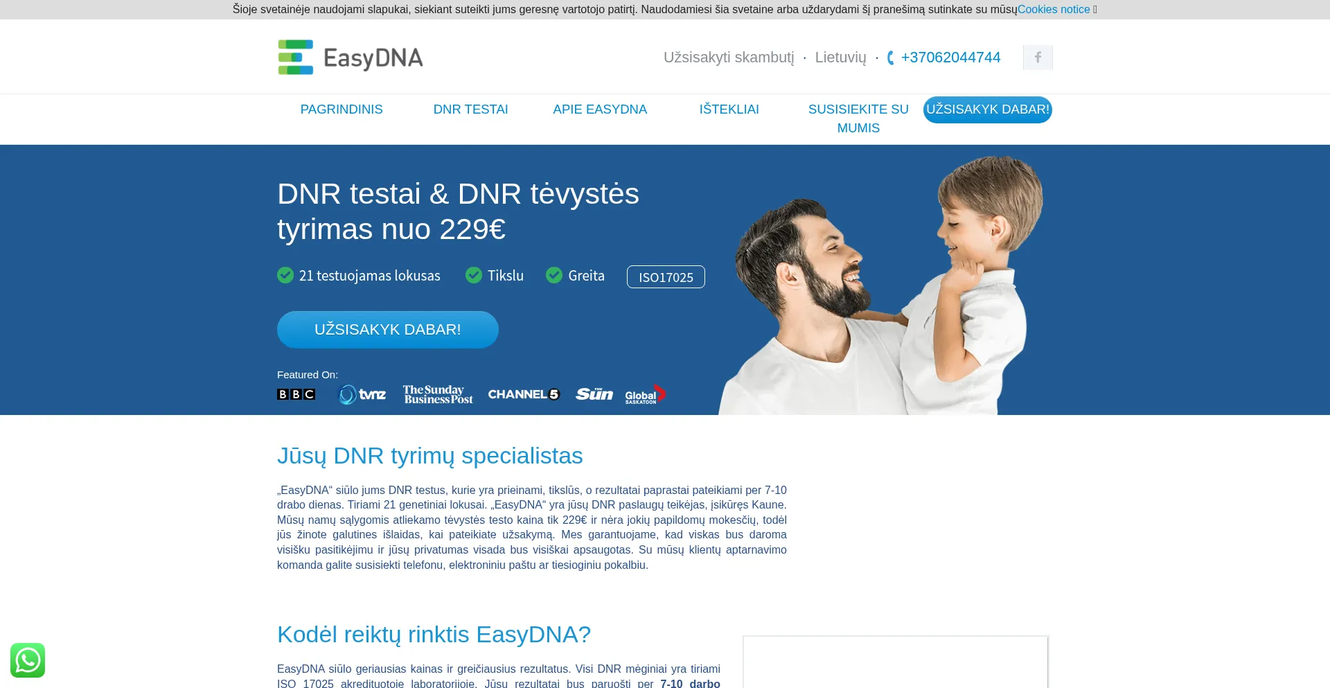 ¿És Seguro y Confiable Easydna.lt?