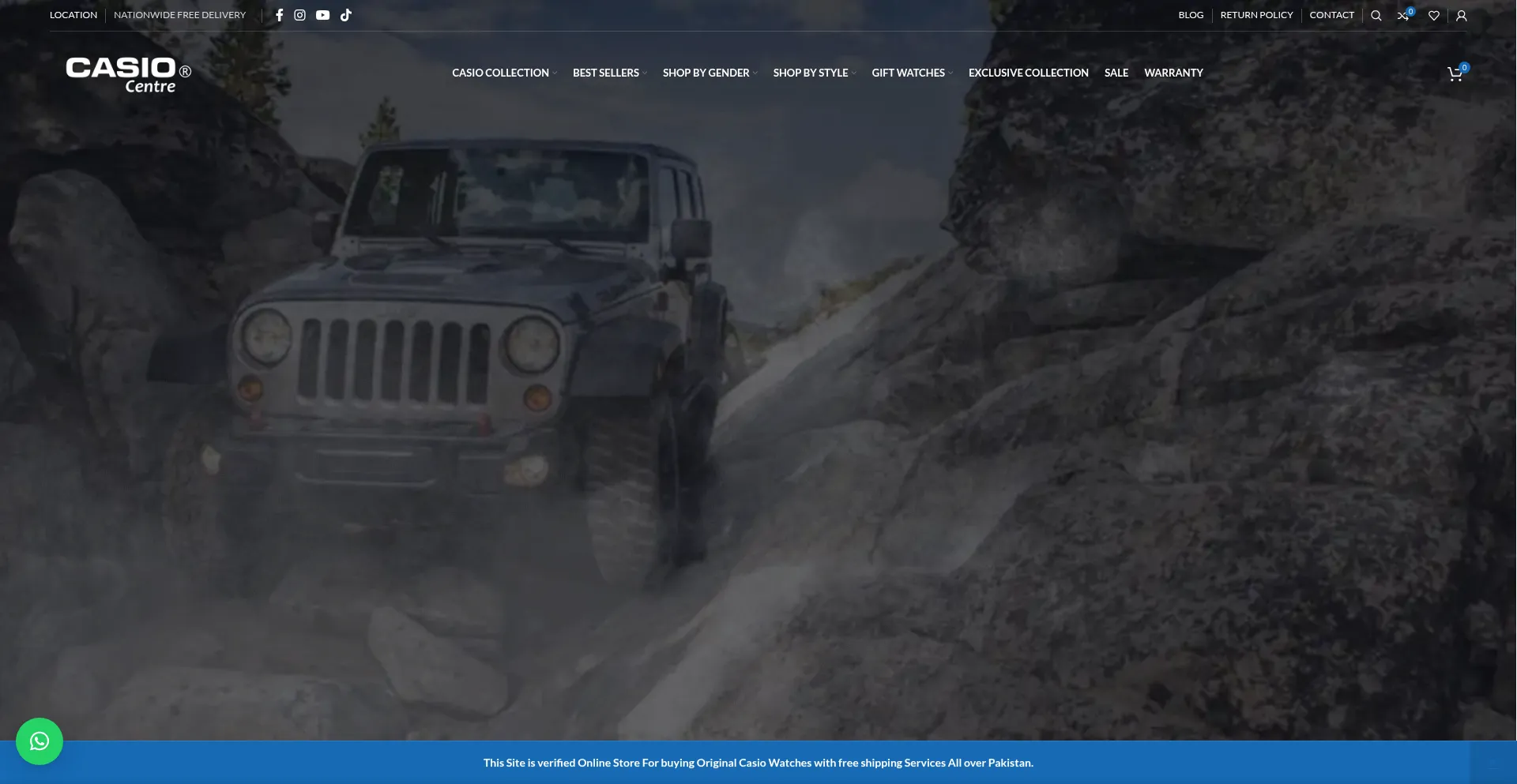 Website screenshot of Ecasiocentre.pk