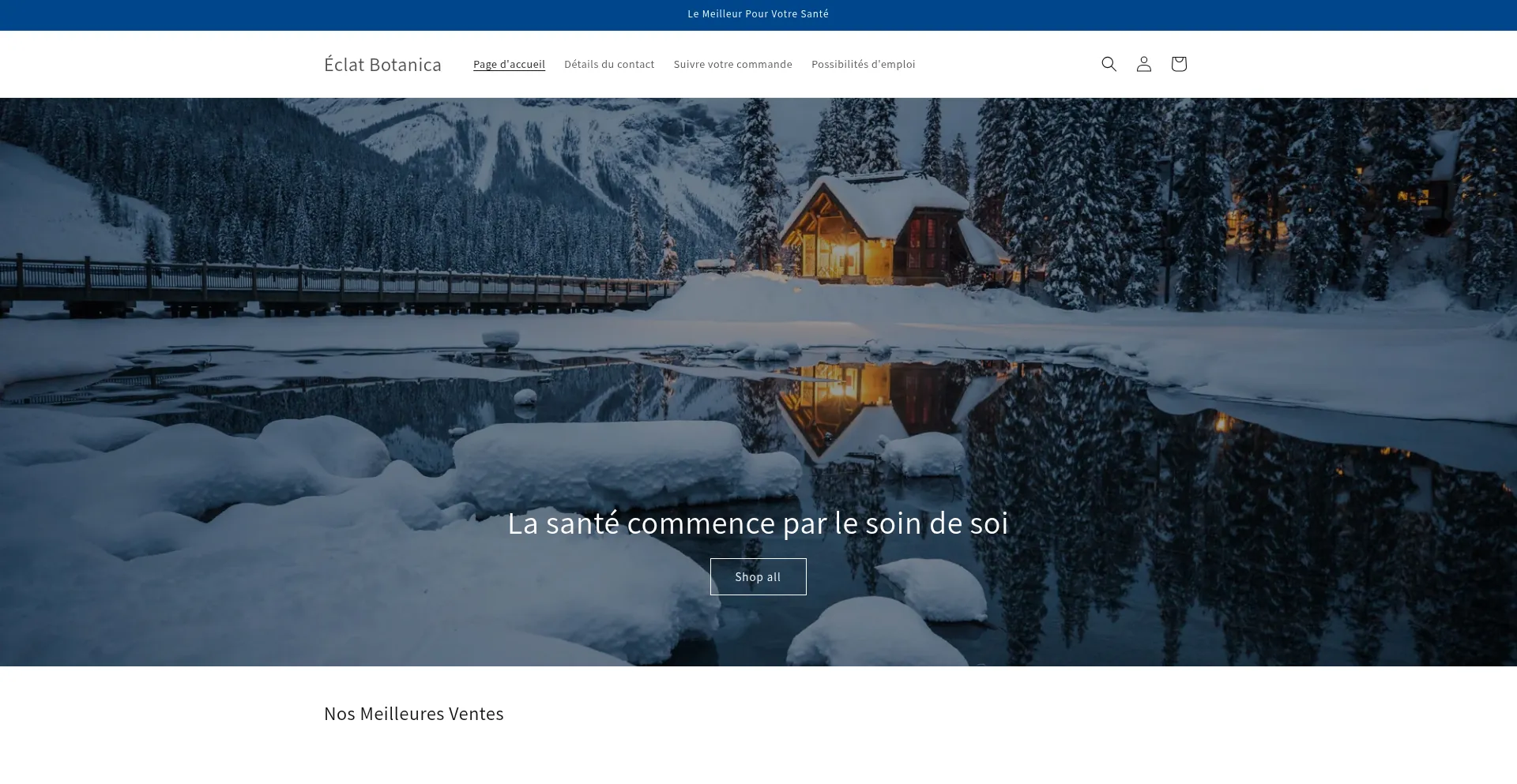 Website screenshot of Eclat-botanica.com