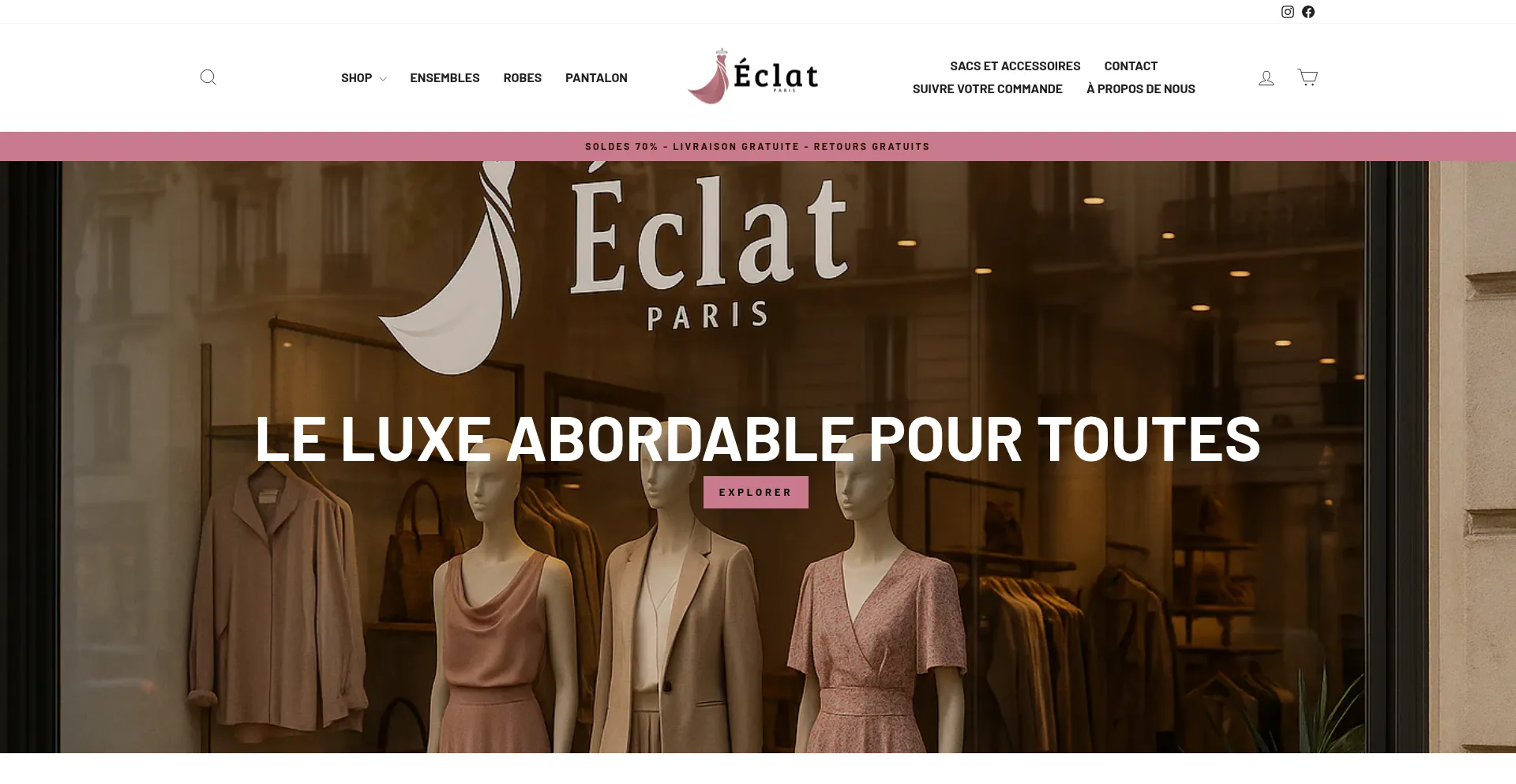 ¿És Seguro y Confiable Eclat-paris.store?