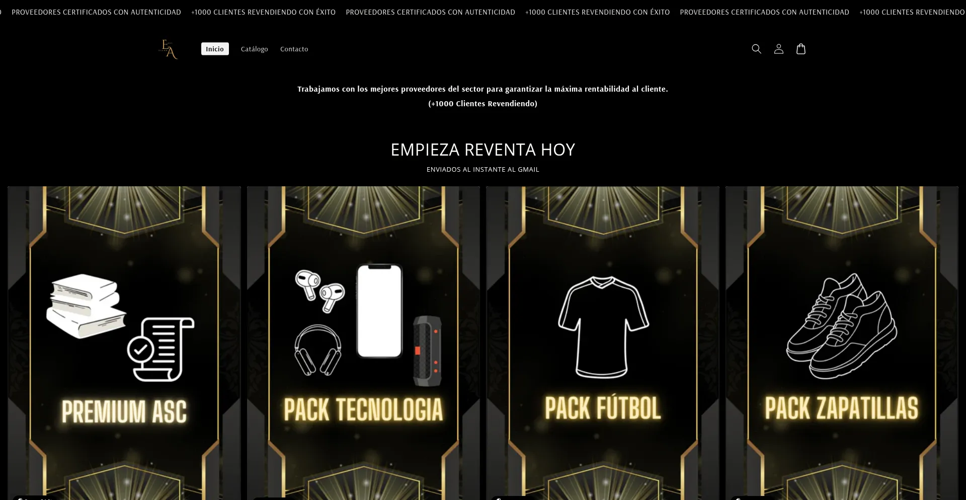 Website screenshot of Ecomasc.store