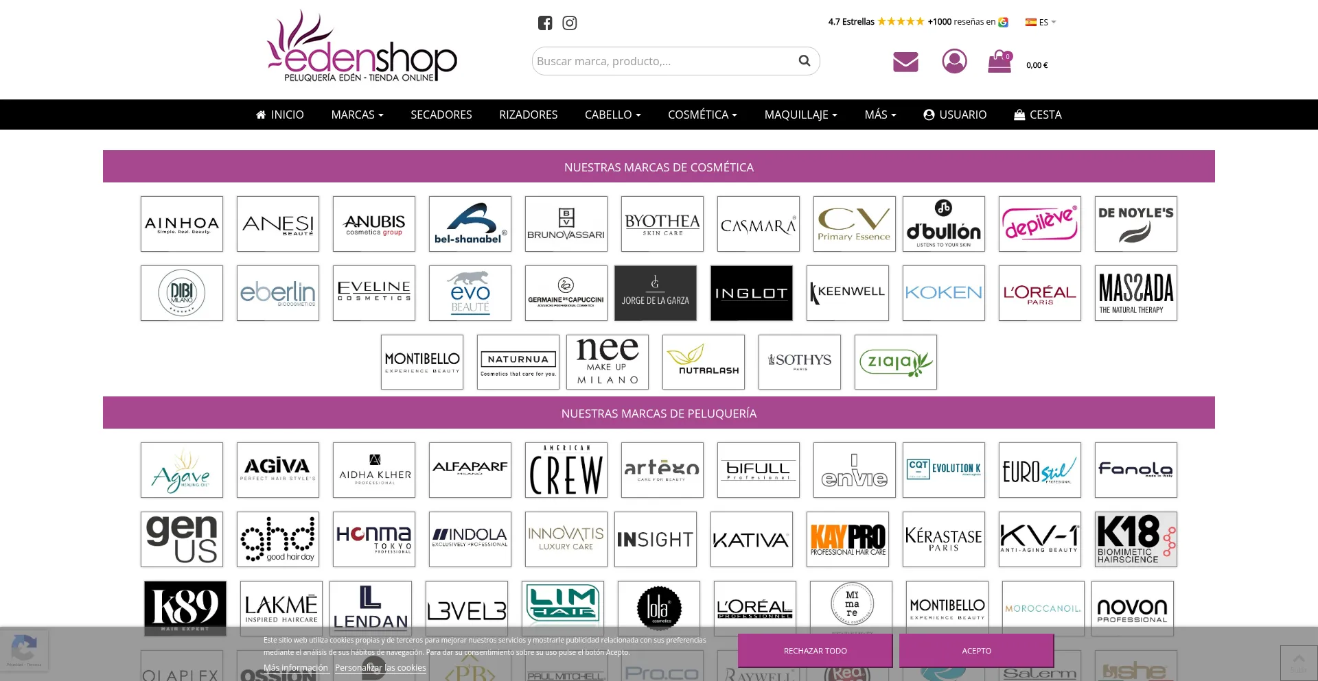 ¿És Seguro y Confiable Edenshop.es?