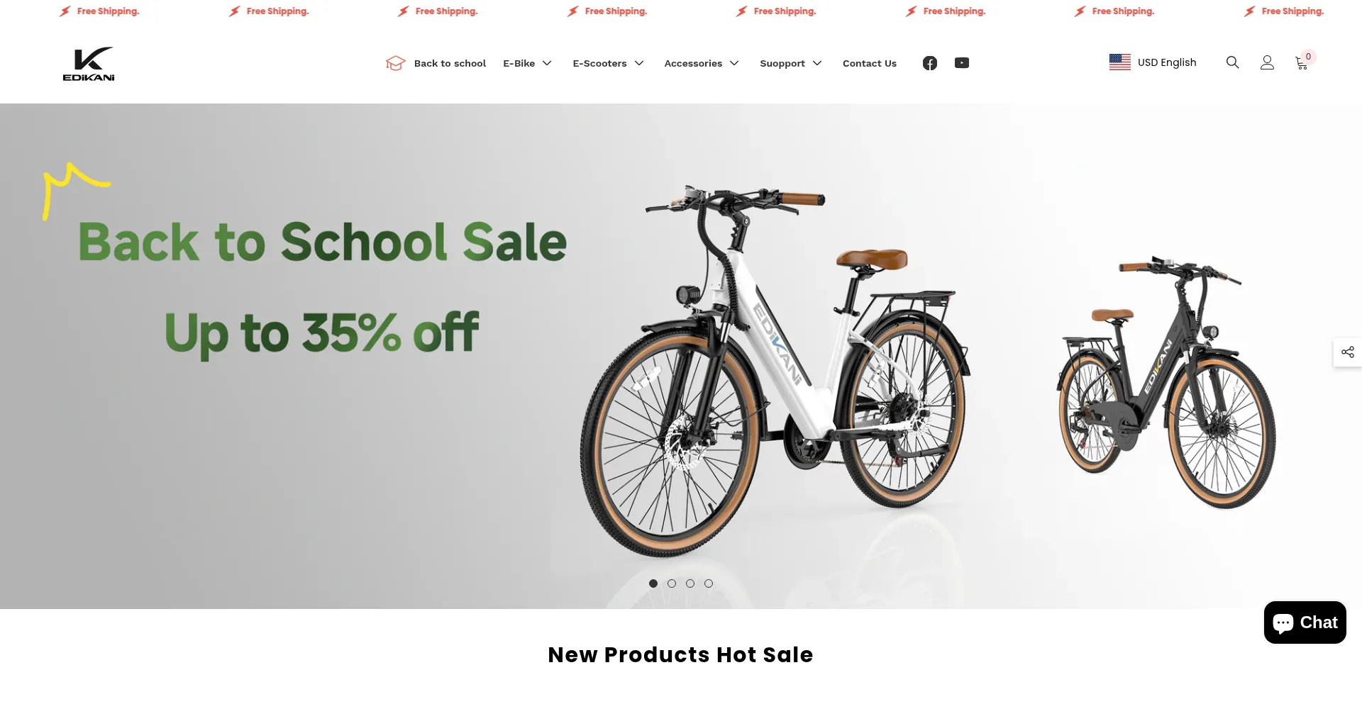 Website screenshot of Edikani.com