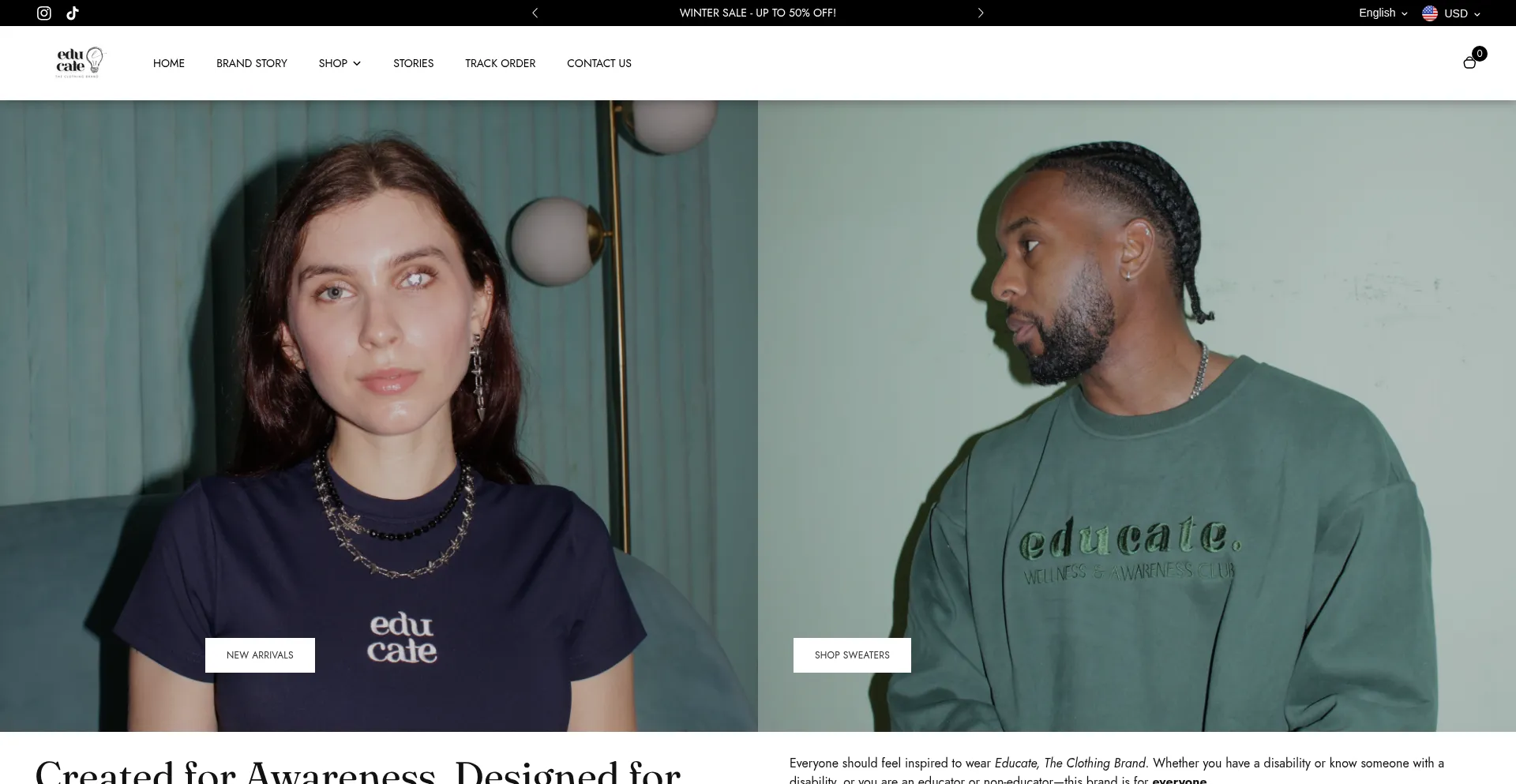 Educateclothingbrand.com