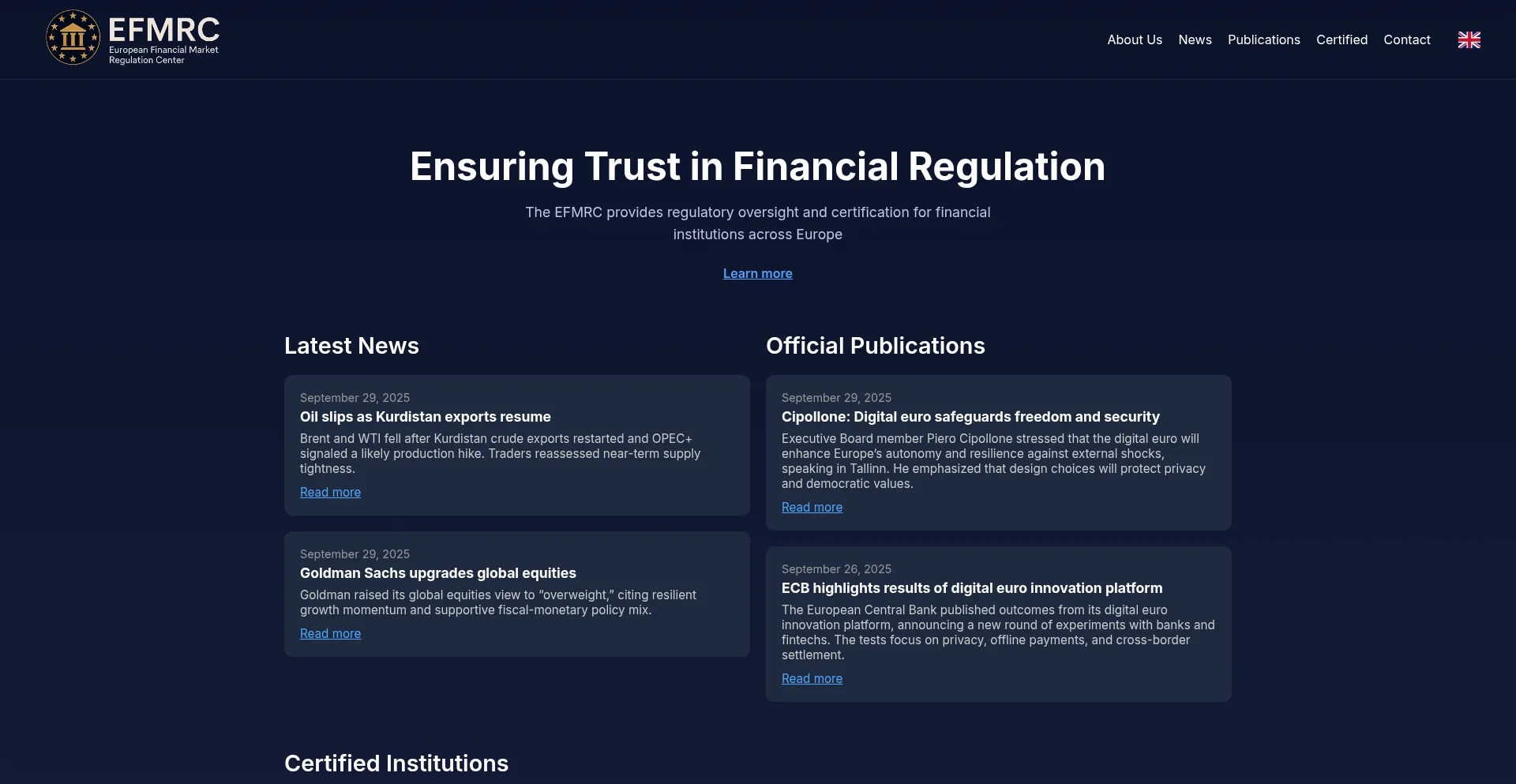 Efmrc.org Screenshot
