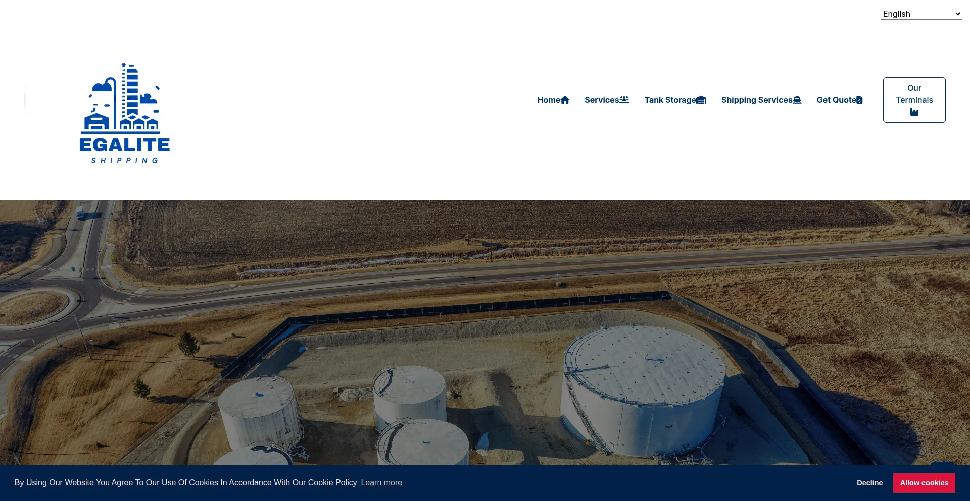 Website screenshot of Egaliteshipping.com