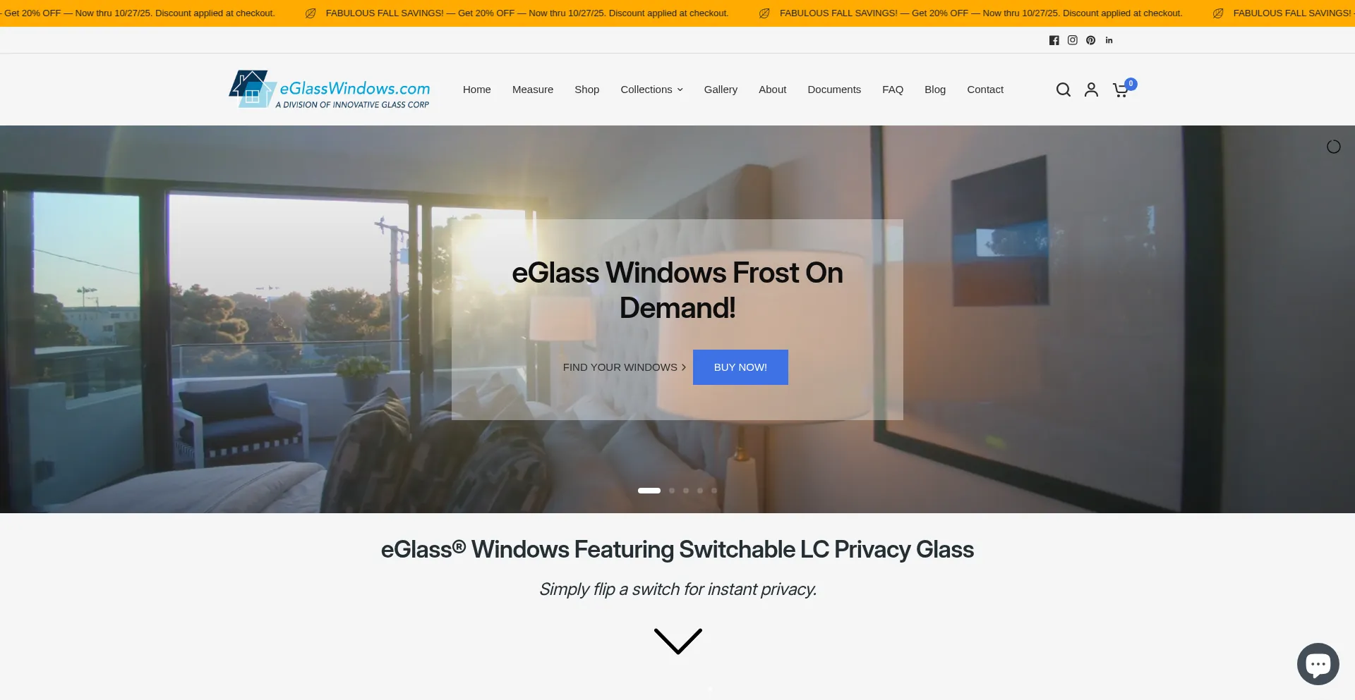 Eglasswindows.com Screenshot