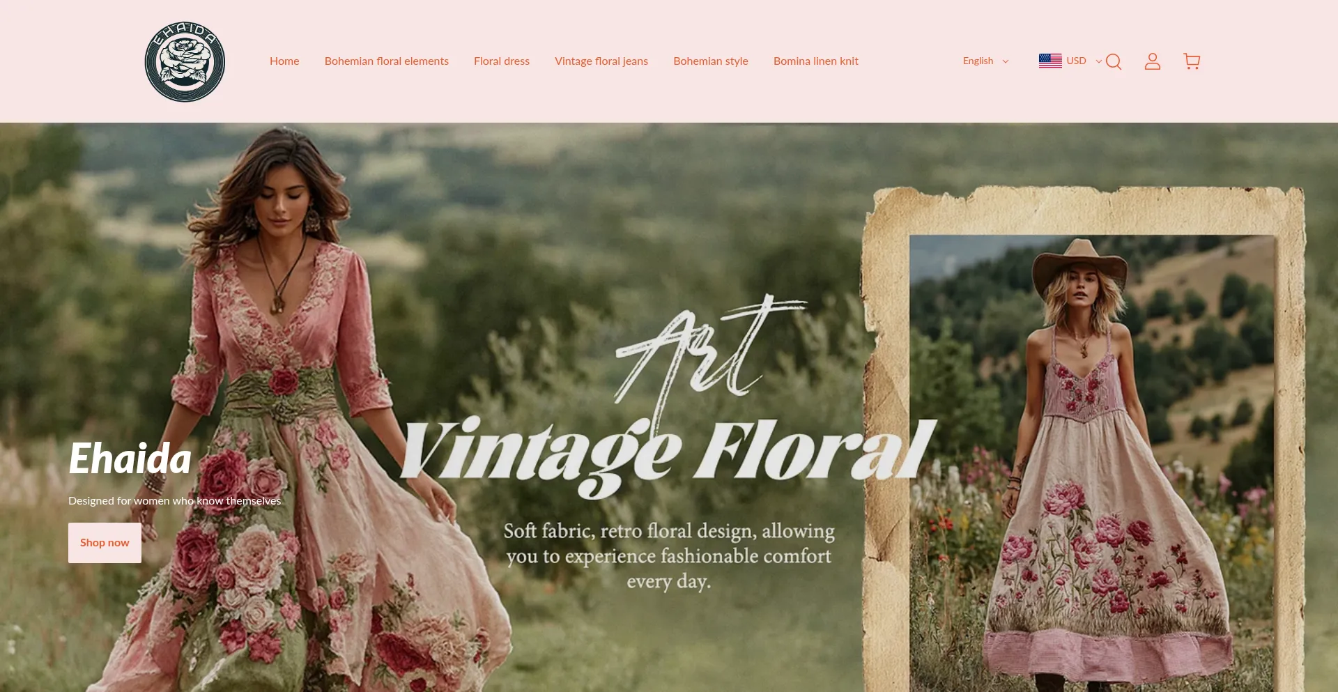 Website screenshot of Ehaida.com