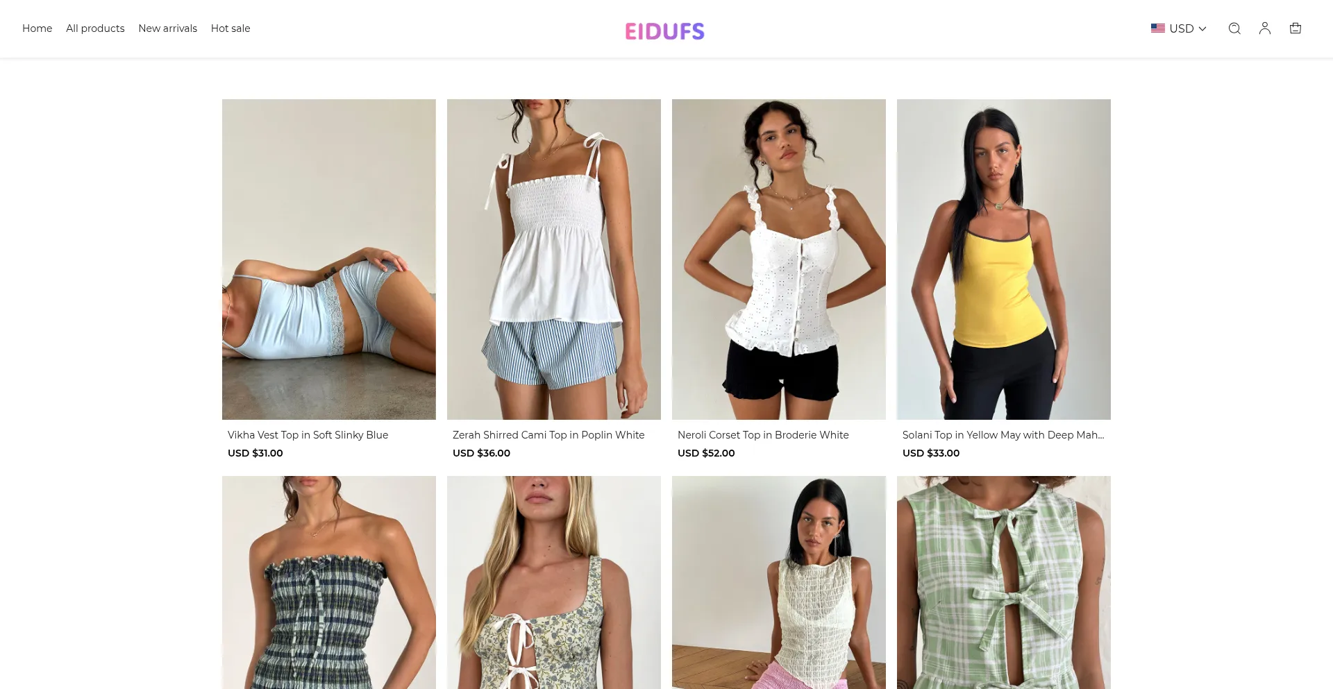 Website screenshot of Eidufs.com