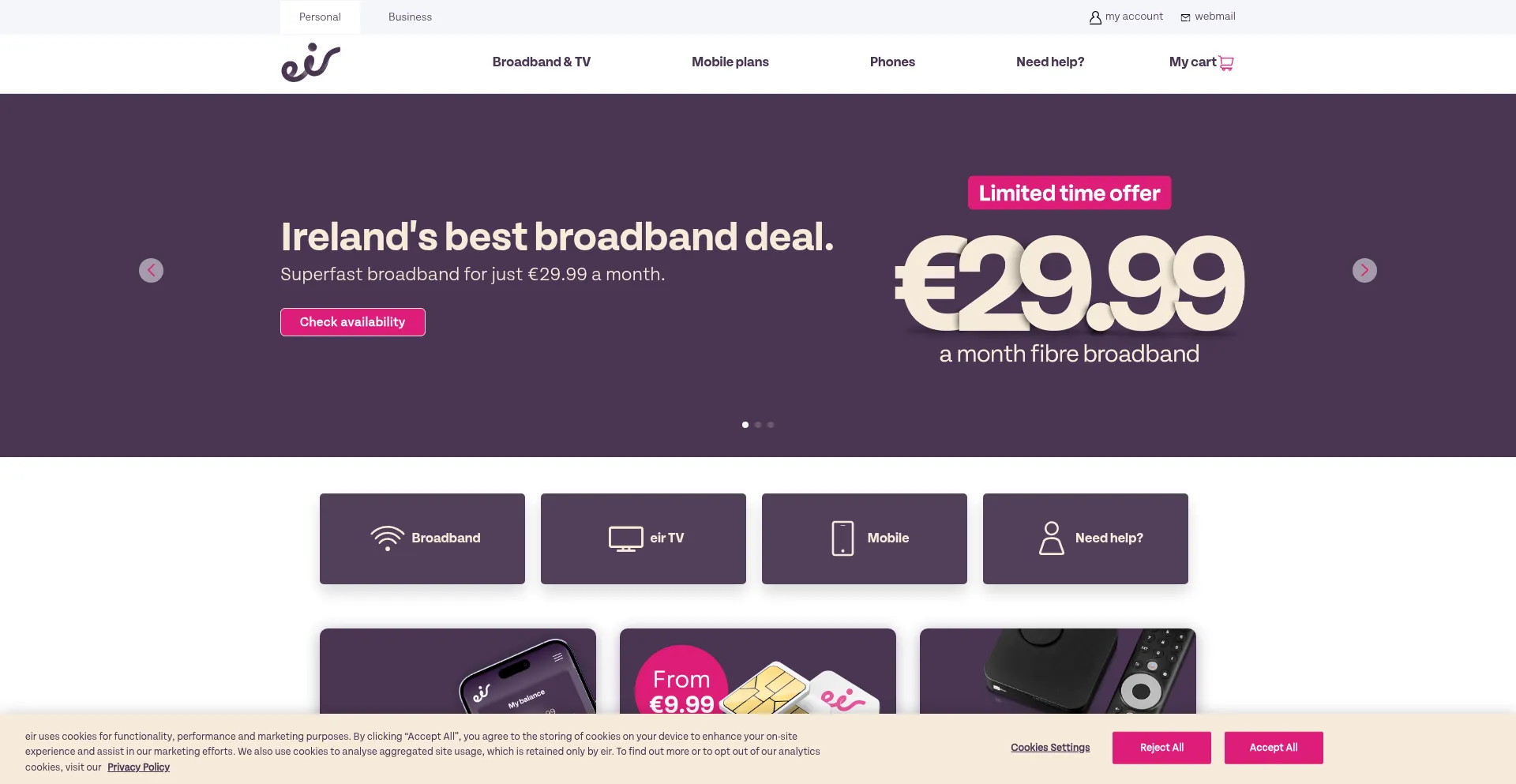 Eircom.net Screenshot