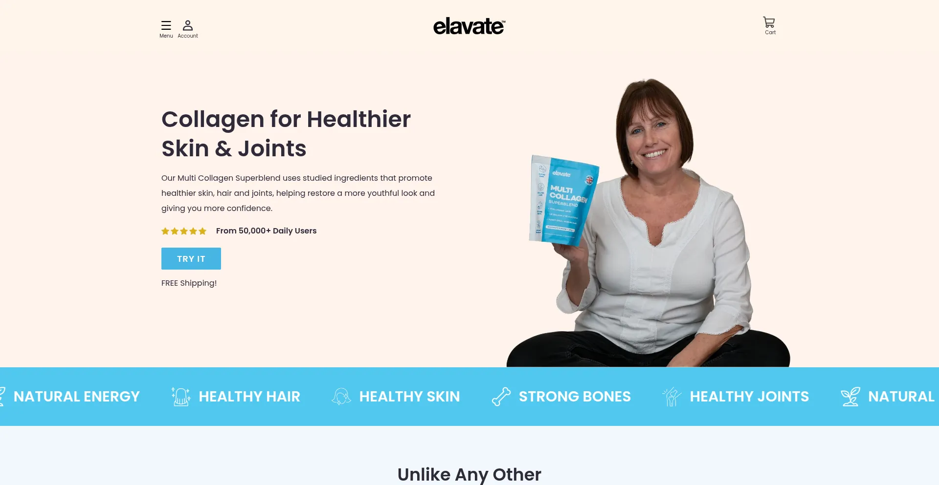 Elavate.com Screenshot