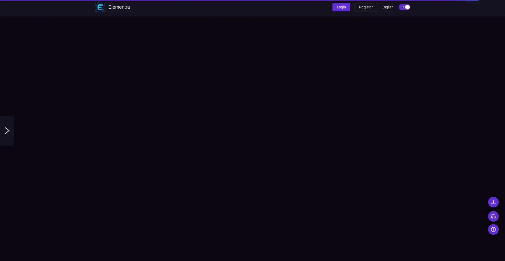 Website screenshot of Elementrapro.com